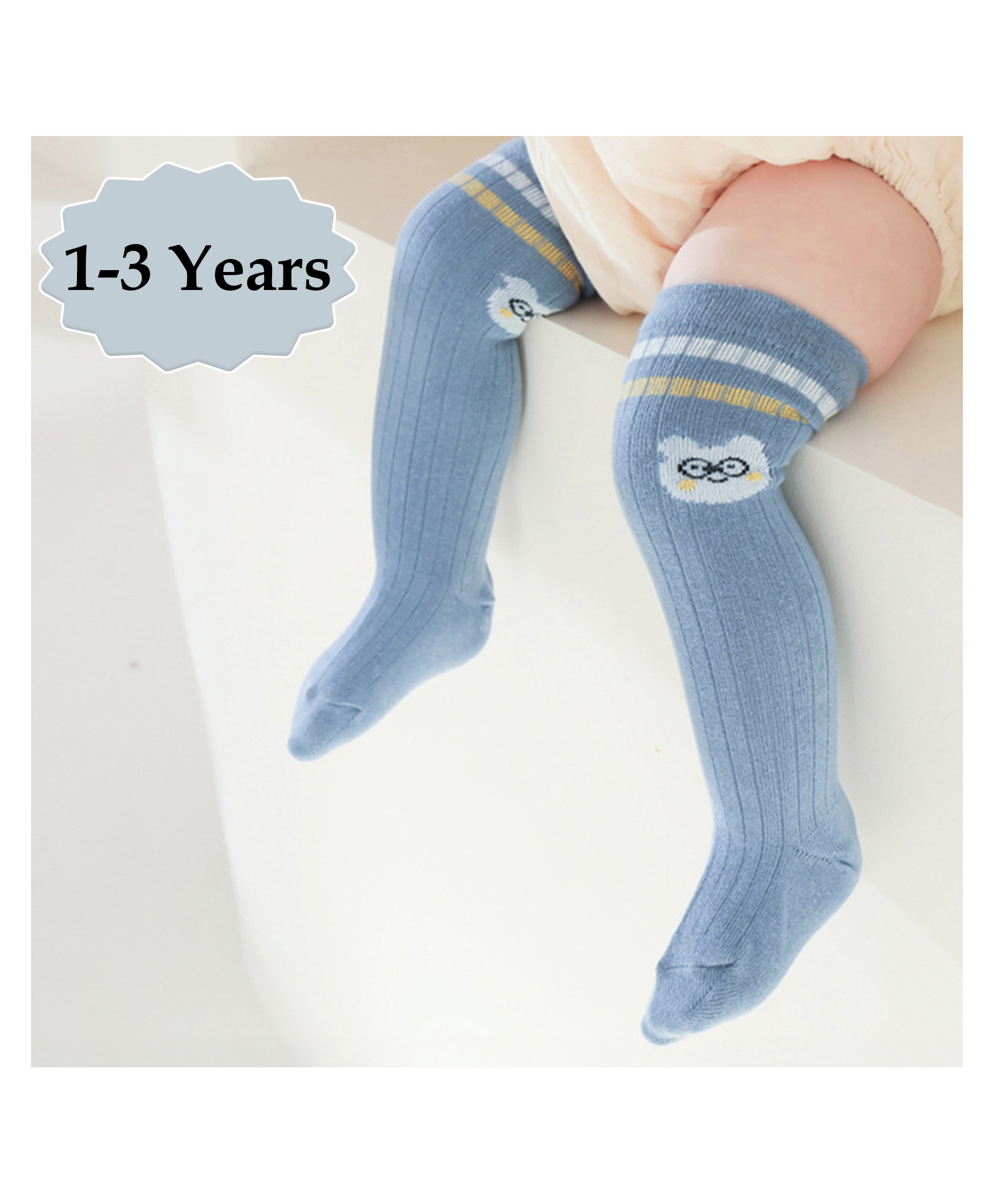 SYGA Cotton Printed Socks - Dark Blue-image-36