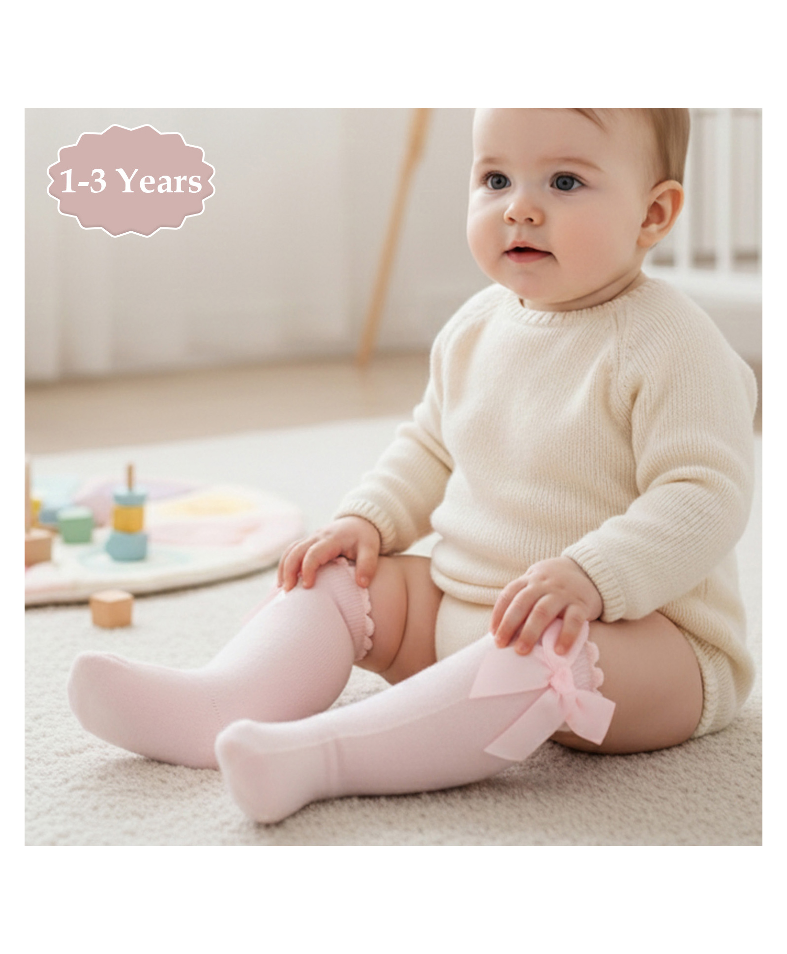 SYGA Cotton Solid Socks - White-picture-38