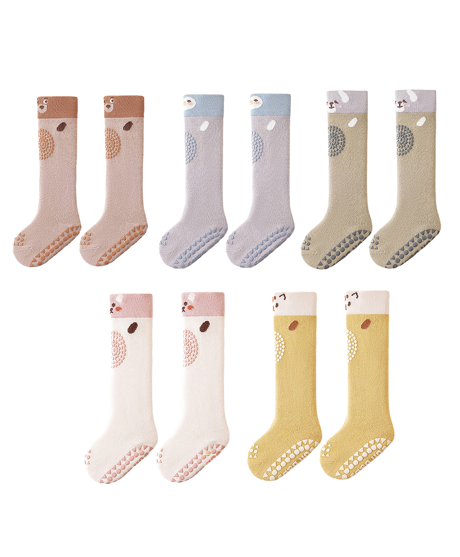 SYGA Set of 5 Cotton Printed Socks - Multicolor-picture-22