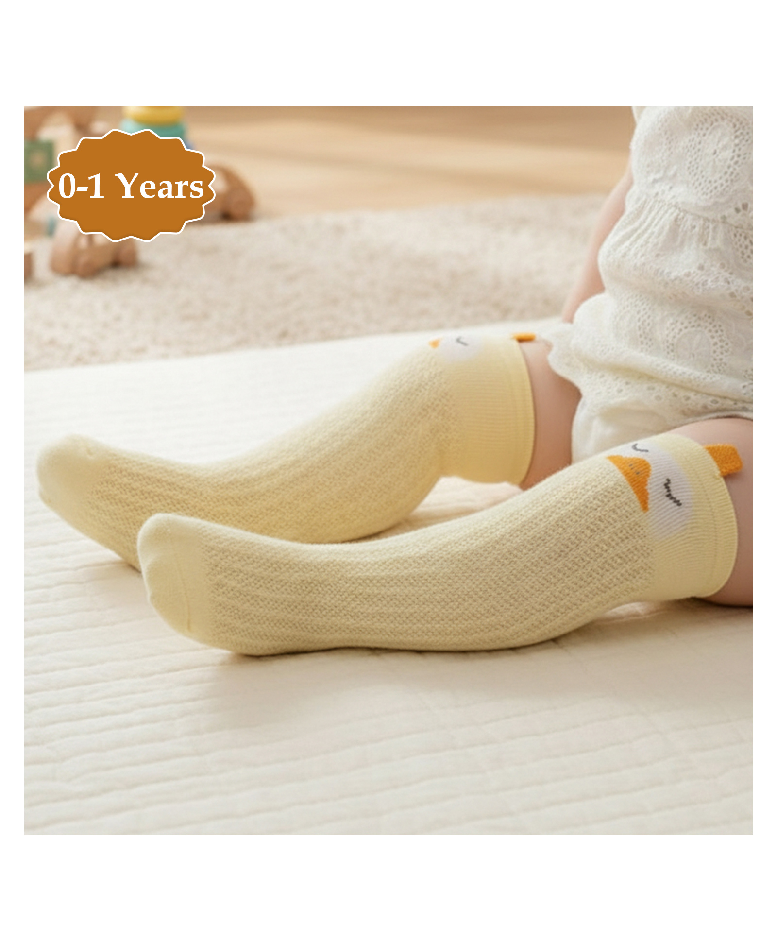 SYGA Cotton Knitted Socks - White-image-42
