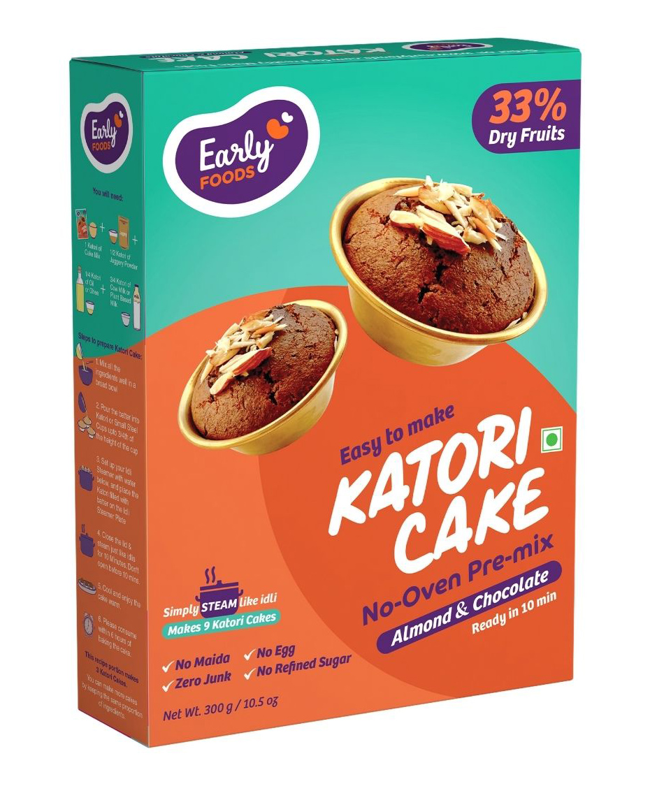 Early Foods Almond & Choco Katori Cake Mix 300g-image-29