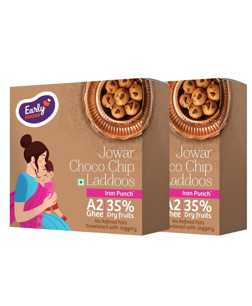 Early Foods Jowar Choco Chip Laddoo Pack of 2, 250g each-image-46