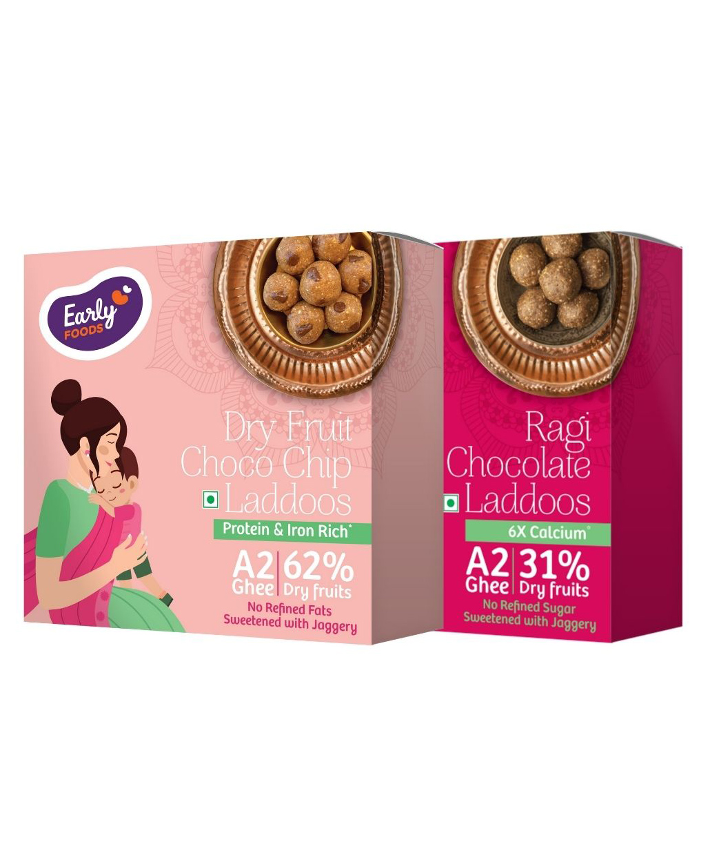 Early Foods Dry Fruit Choco Chip & Ragi Chocolate Laddoos Pack of 2, 250g Each-picture-13