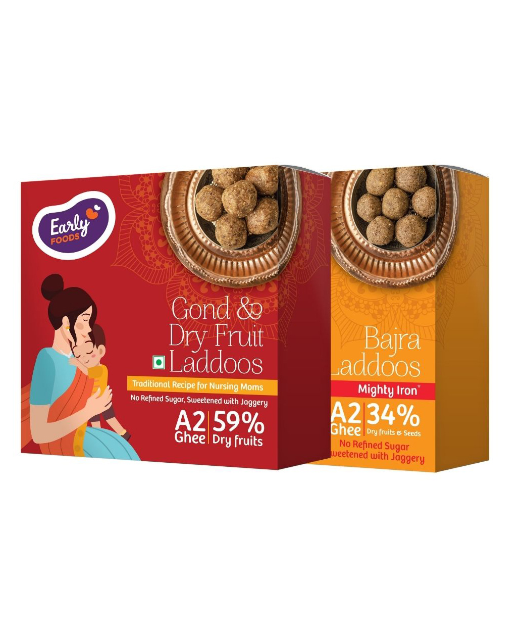 Early Foods Gond & Bajra Laddoo Pack of 2, 250g Each-image-42
