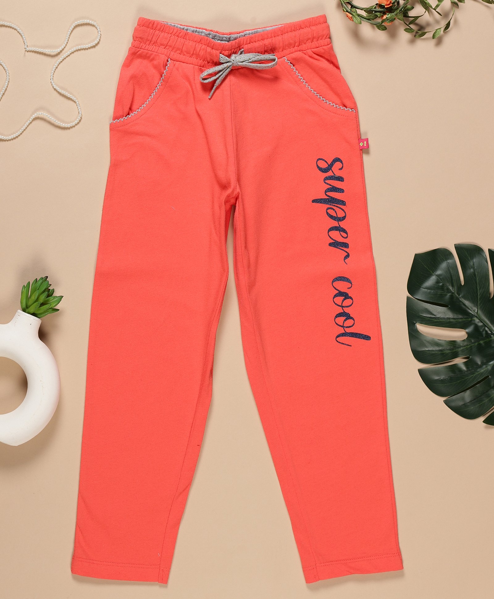 3PIN Cotton Super Cool Text Printed & Glittered Joggers - Caynne-picture-24