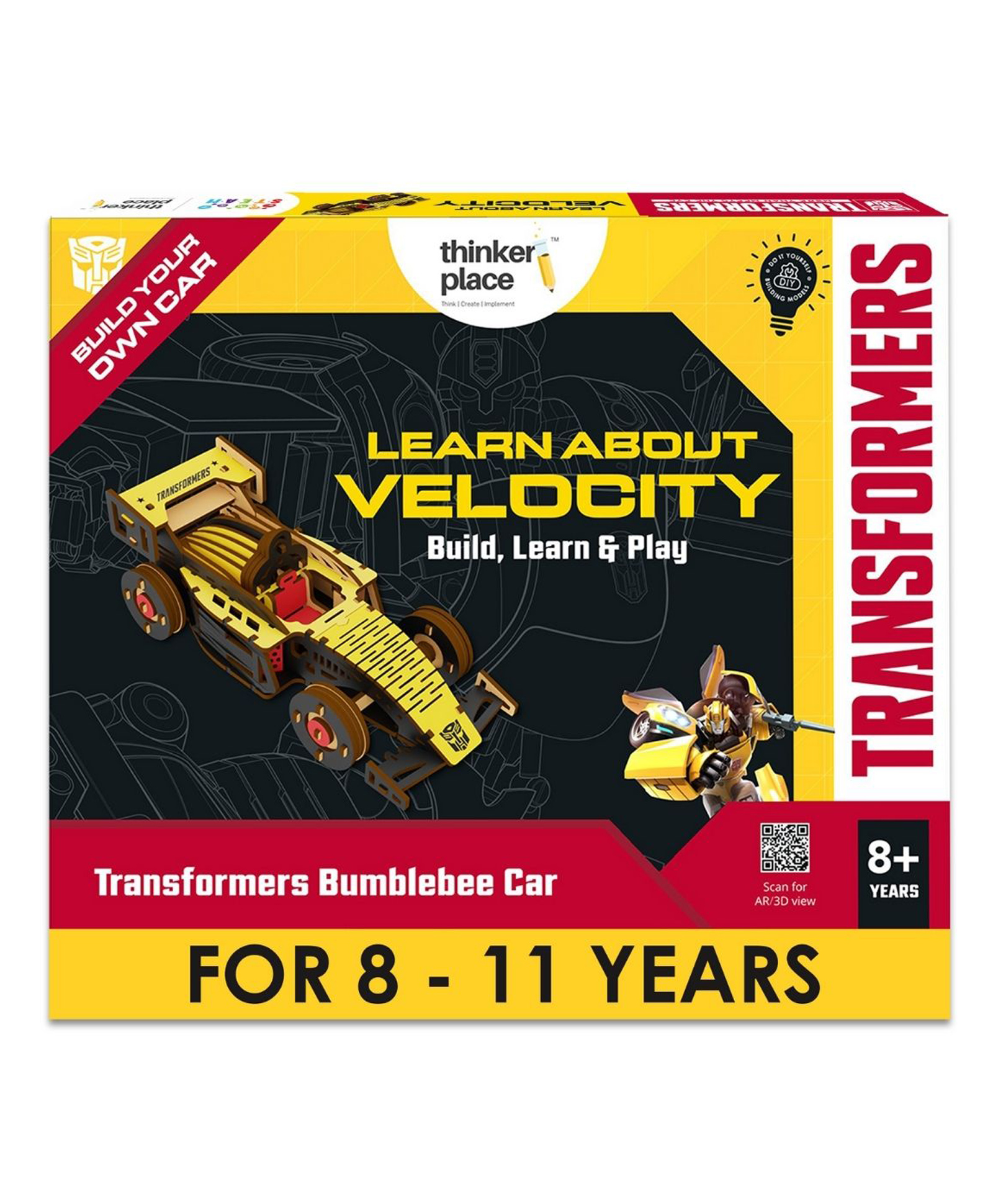 ThinkerPlace Transformers Bumblebee  DIY Race Car Kit-image-11