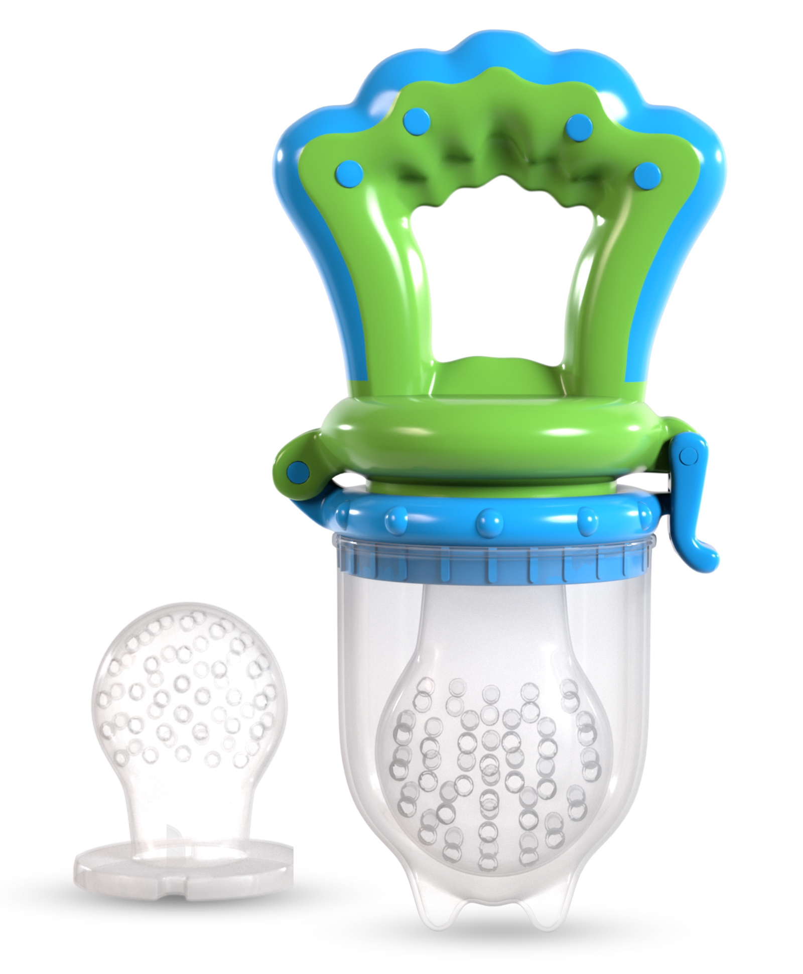 Cradle Food & Fruit NibblerGreen & Blue-picture-3