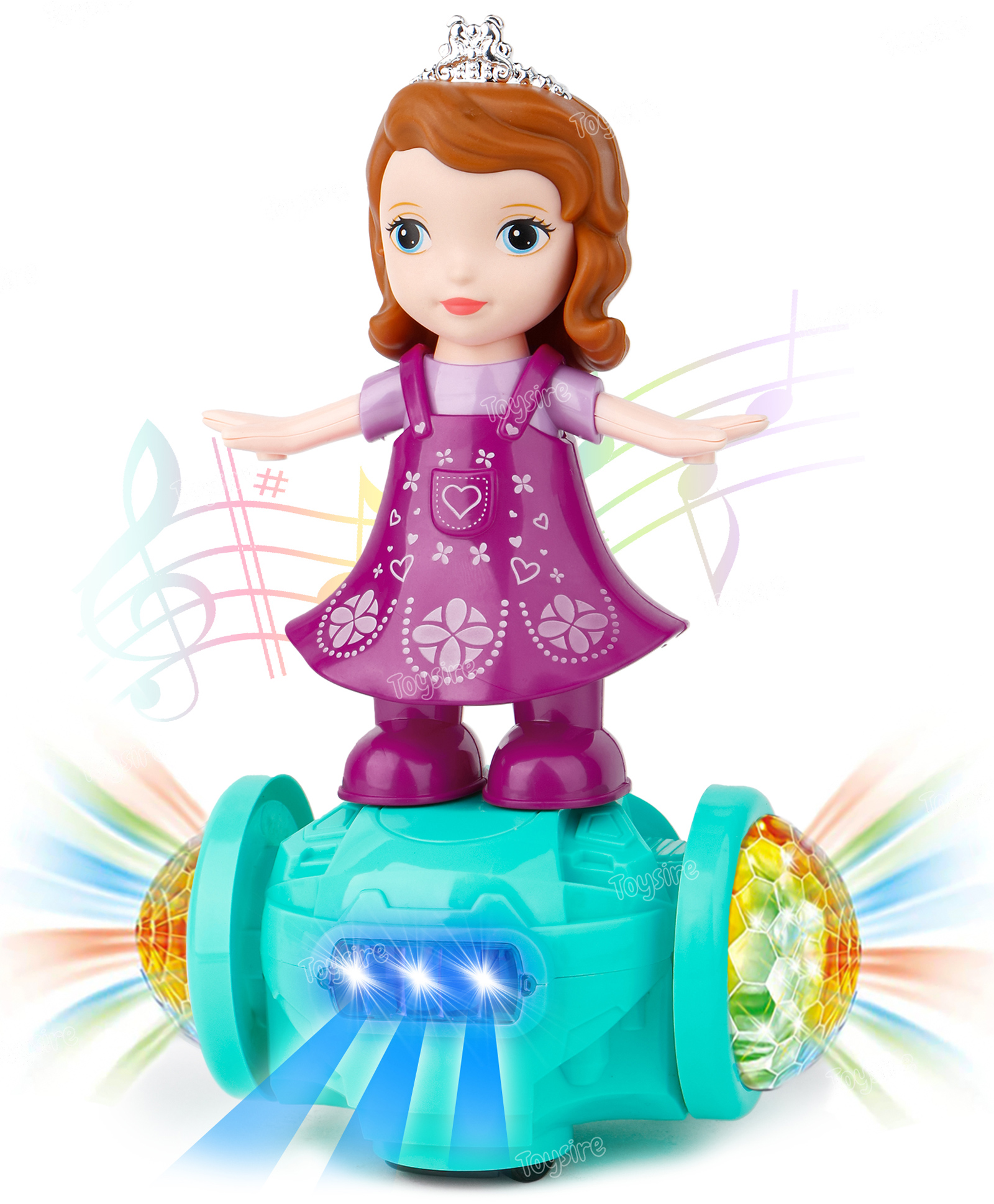 Toysire Musical Dancing Princess Doll for Kids with Colorful LED Lights and Music with 360 Degree Rotation and Flashing Light for Girls and Boys-image-49