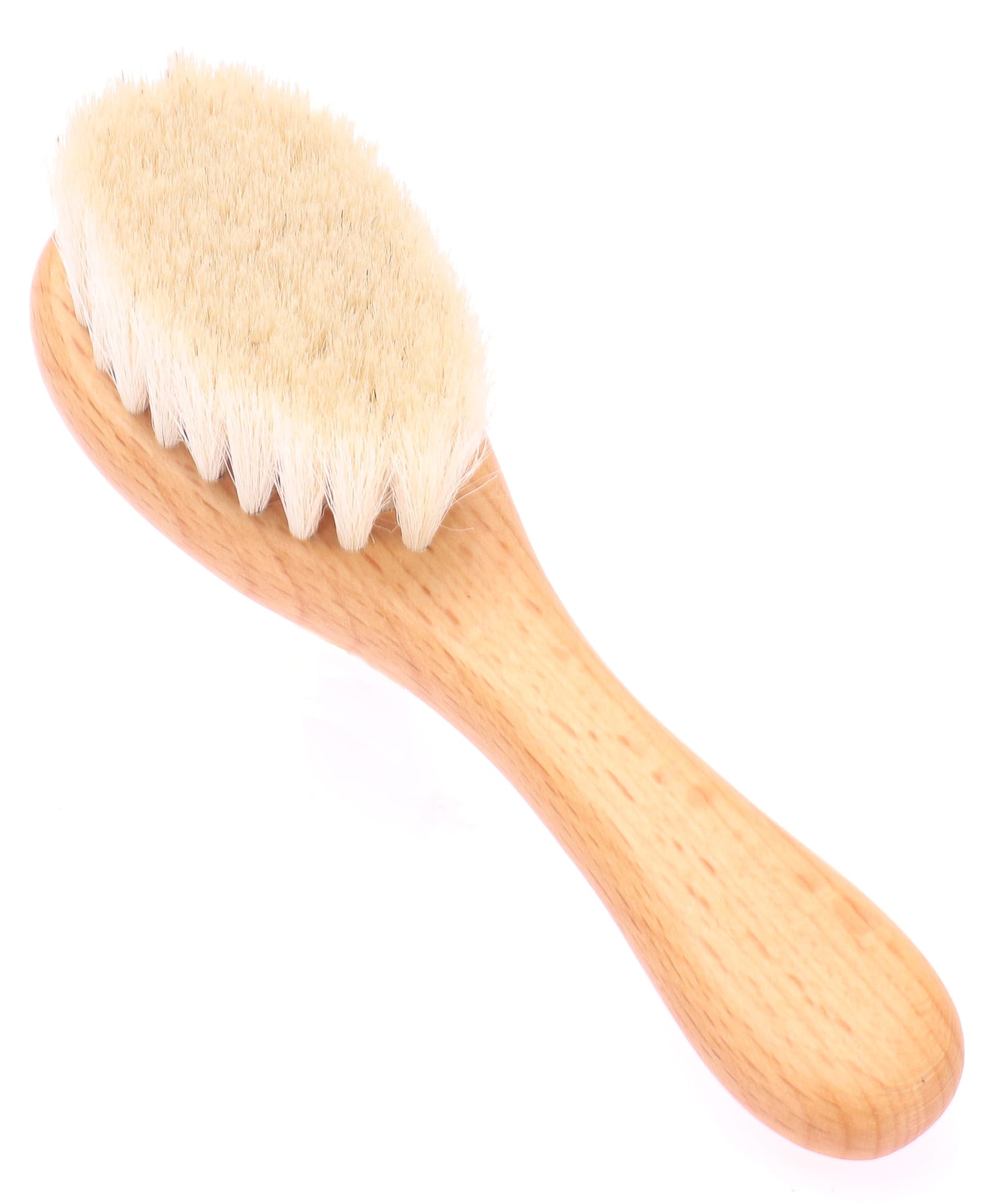 Soft Bristles Baby Comb and Brush - Wooden Colour