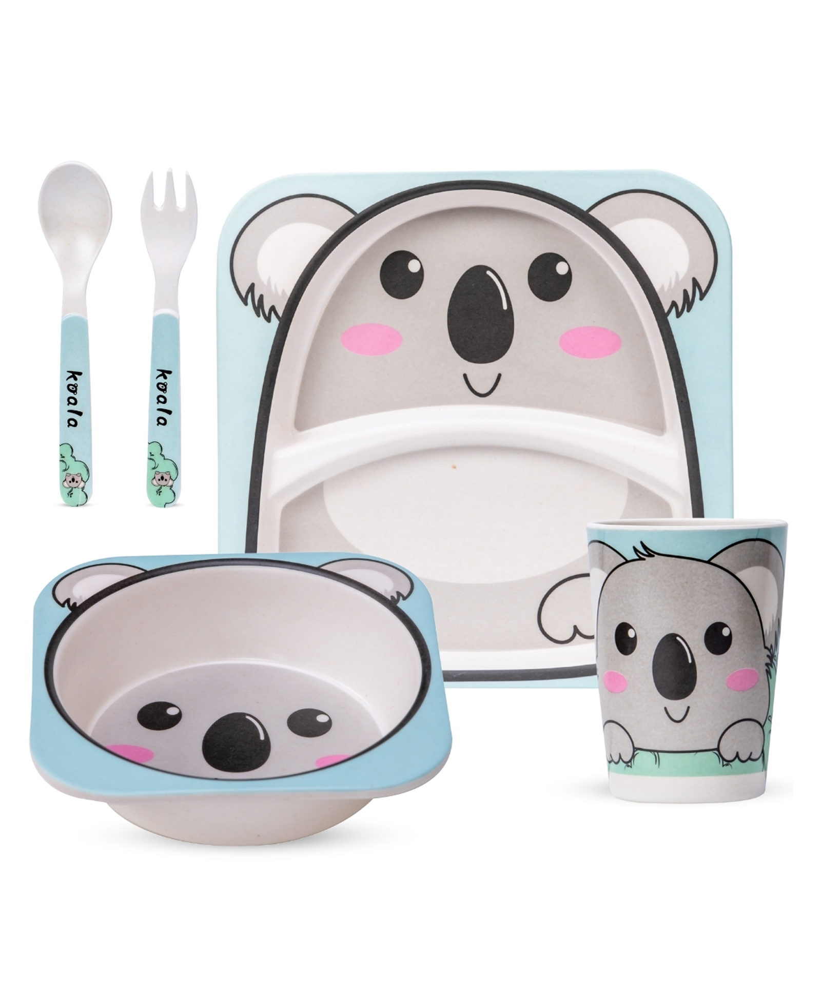 Adore Hey Ya! Bamboo Meal Sets - Pack of 5 accessories- Koala-image-42