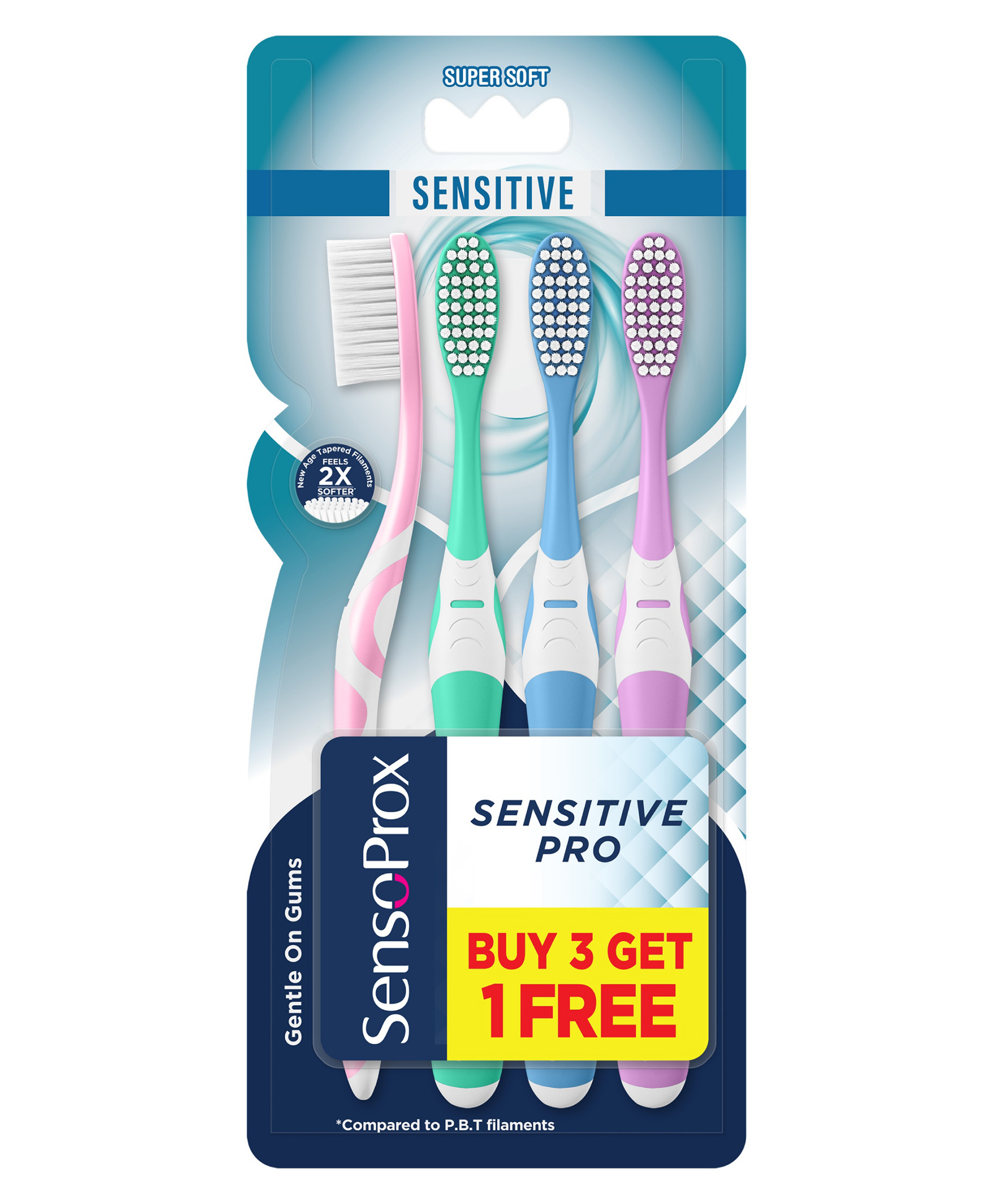 SensoProx Sensitive Pro Combo of 4 - Green, Pink, Violet & Blue-image-20
