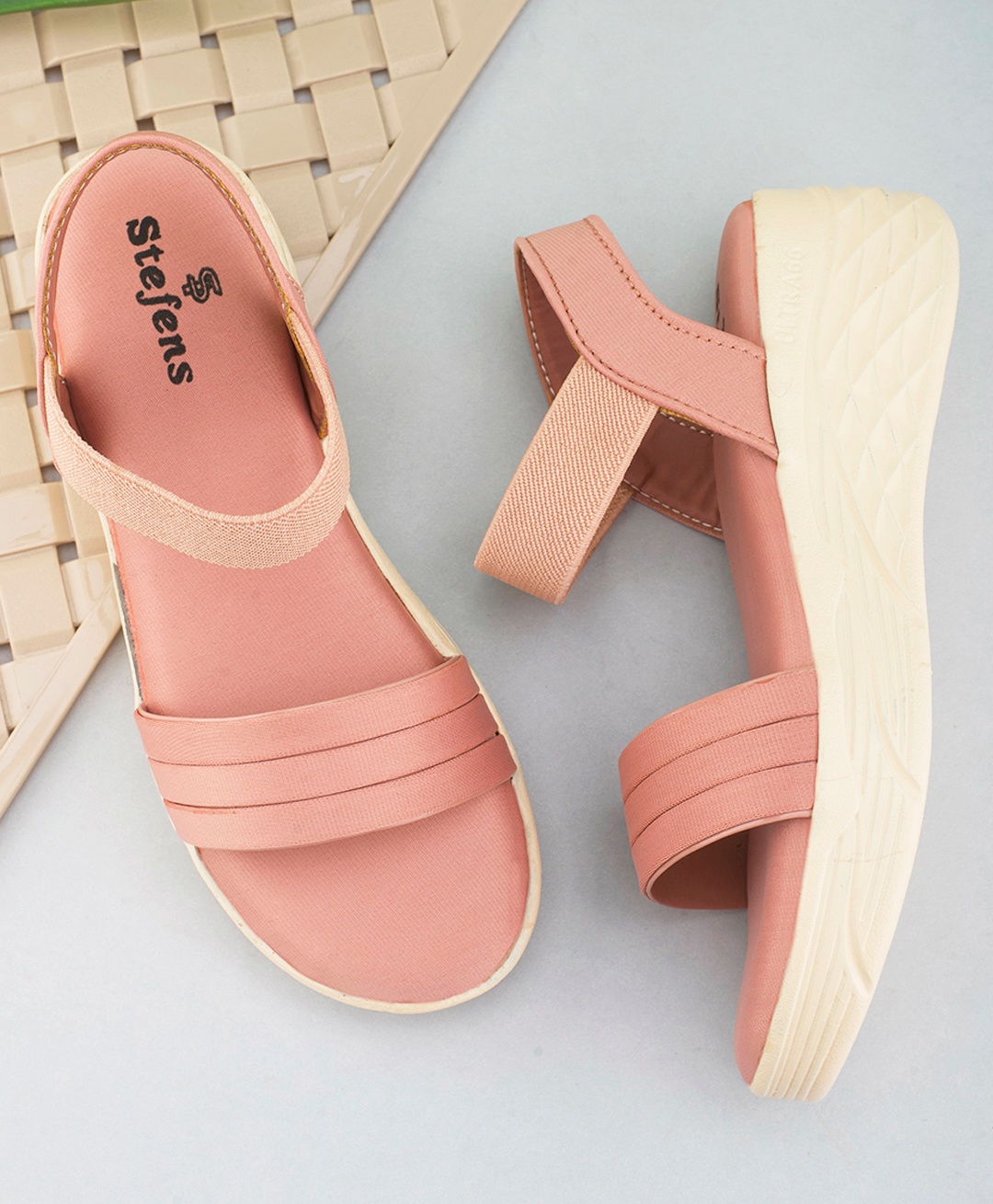 Stefens Solid Sandals - Pink-picture-13