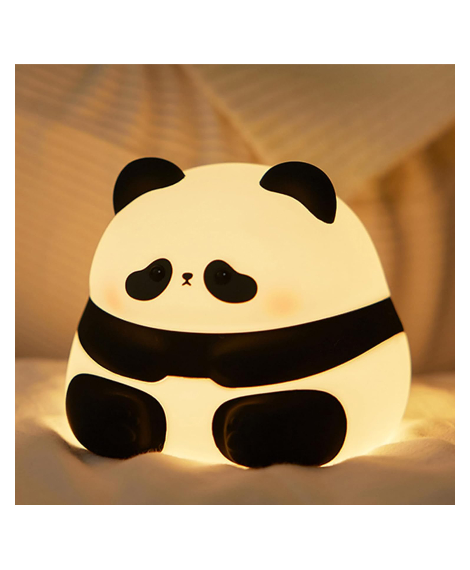 AKN TOYS Cute Panda Night Light Dimmable Nursery Sleeping Lamp Timing Rechargeable Bedside Touch Lamp For Room Decor(COLOR MAY VARY)-picture-24