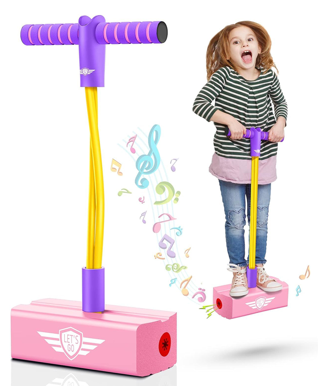 AKN Toys Jumper My First Pogo Pals Jumper, Durable Foam and Bungee (Color May Vary)-picture-16
