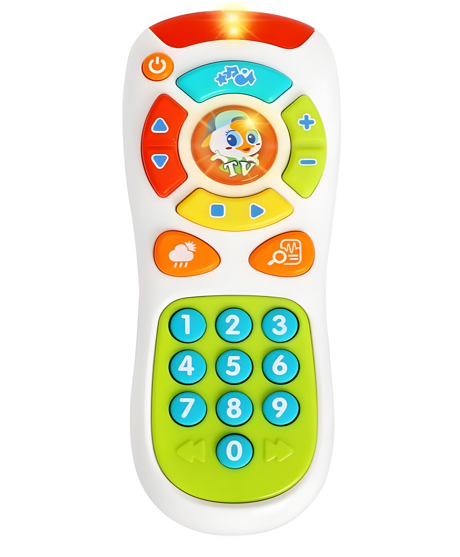 NEGOCIO Baby TV Remote Control Toy Learning Remote Toy with Light Music for 6 Months + Baby, Learning Toys for One Year Old Baby Infants-PACK OF 1-COLOR MAY VARY-image-13