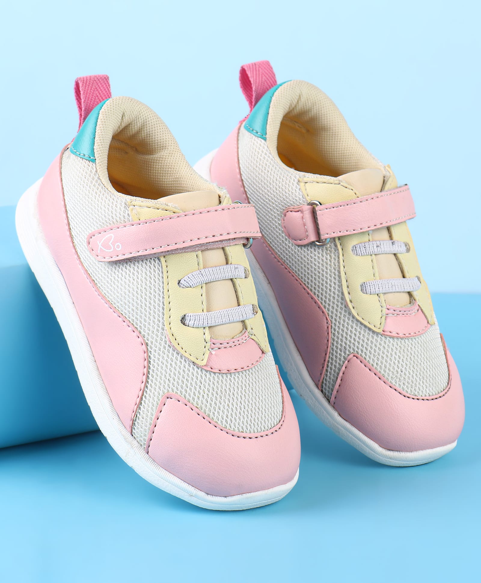 Babyoye Velcro Closure Casual Shoes - Pink-picture-0