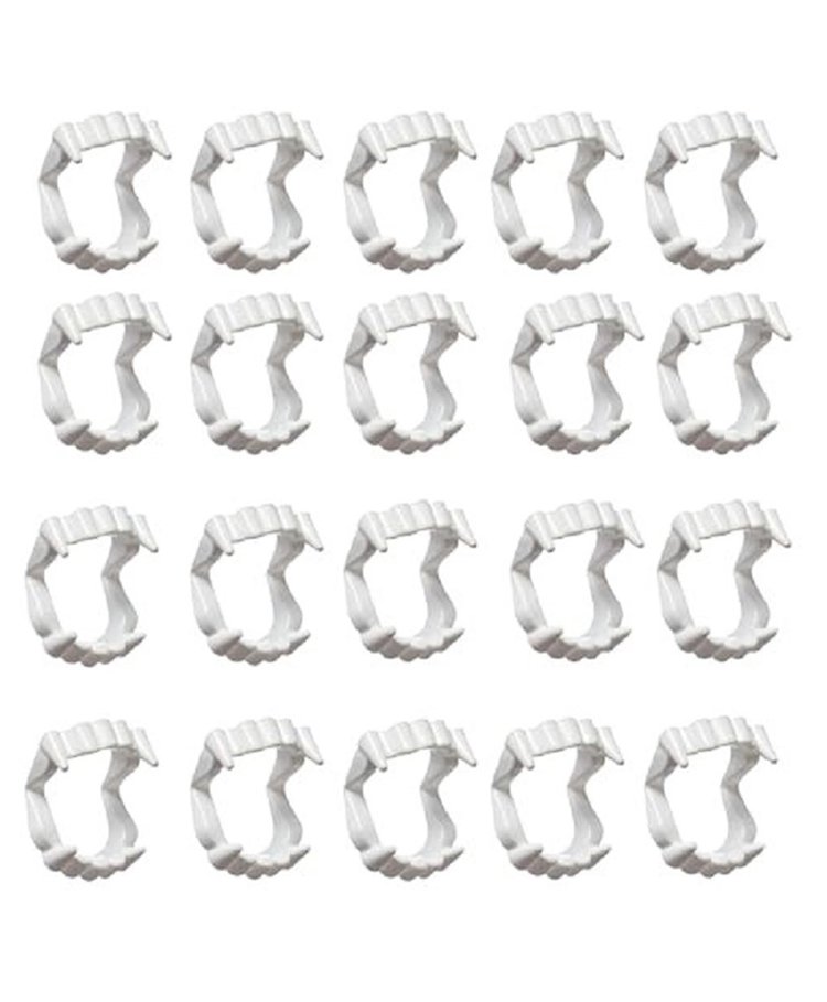 Kaku Fancy Dresses Set Of 20 Halloween Theme Fake Vampire Teeth - White-image-10