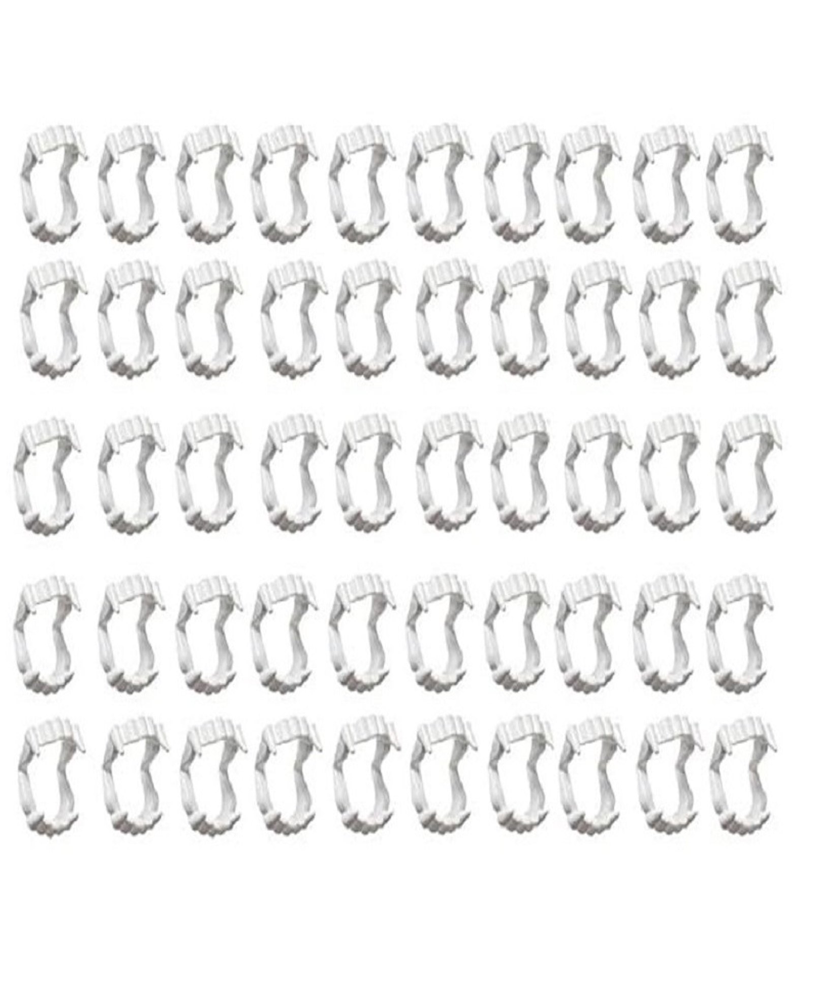 Kaku Fancy Dresses Fake Vampire Teeth For Kids, Dracula Teeth Pack Of 50, Halloween Costume Accessories Includes 50 Fake Teeth - White-image-7