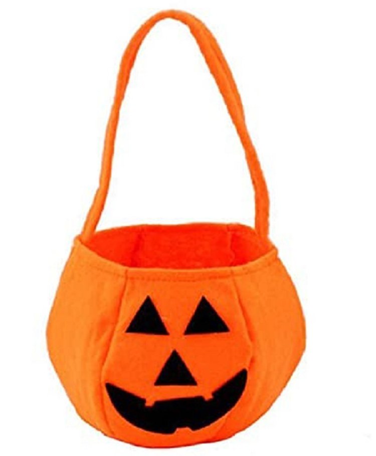 Kaku Fancy Dresses Halloween Theme Pumpkin Basket - Orange-image-48