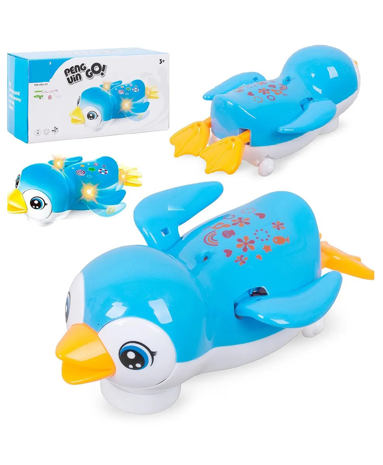 Sanjary Light Sound Bump and Go Penguin Car Toy for Toddlers Kids - Color Design May Vary-image-18