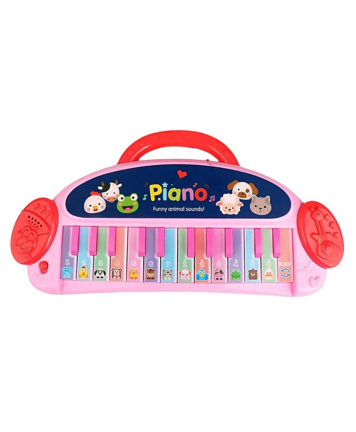 Sanjary Multi-Functional 24-Key Animal Sound Piano - Portable Musical Toy with Amusing Animal Sounds and Modes color design may vary-picture-5