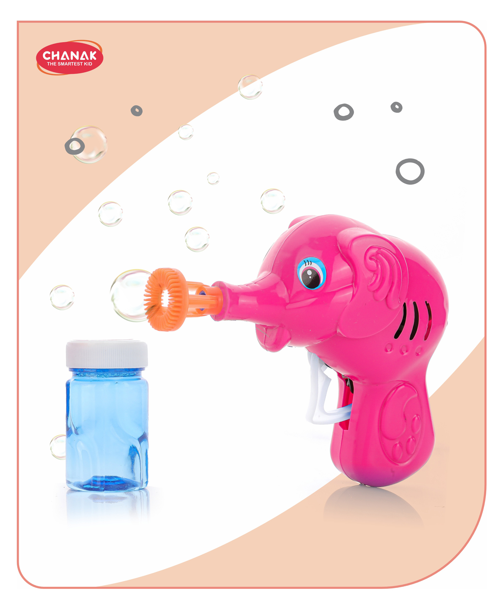 Aditi Toys Elephant Bubble Gun Toy for Kids with 100ml Bubble Liquid Bottle  Fun Bubble Maker (Pink)-image-49