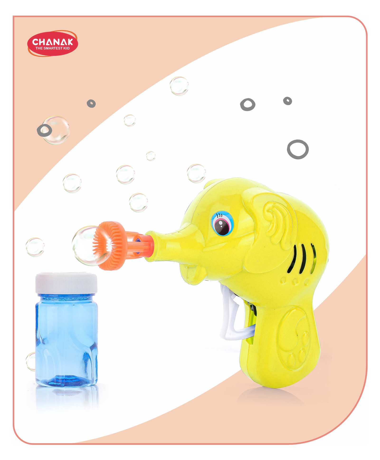 Aditi Toys Elephant Bubble Gun Toy for Kids with 100ml Bubble Liquid Bottle  Fun Bubble Maker (Yellow)-picture-16