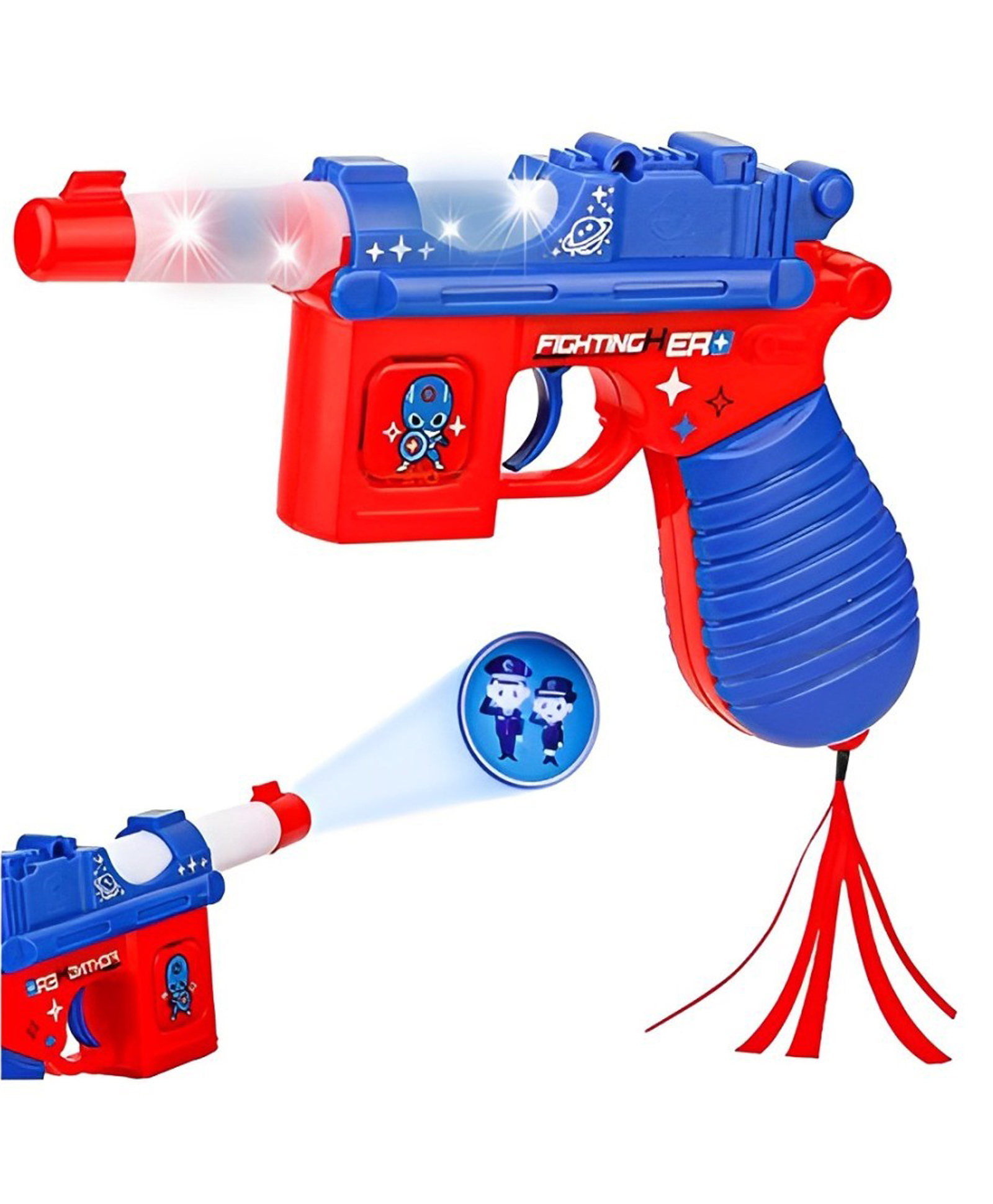 OPINA Projector Toy Gun with Realistic Sound, Telescope and Light Effect | Musical Toy Gun for Kids - (Assorted Colour & Projection Picture)-image-29