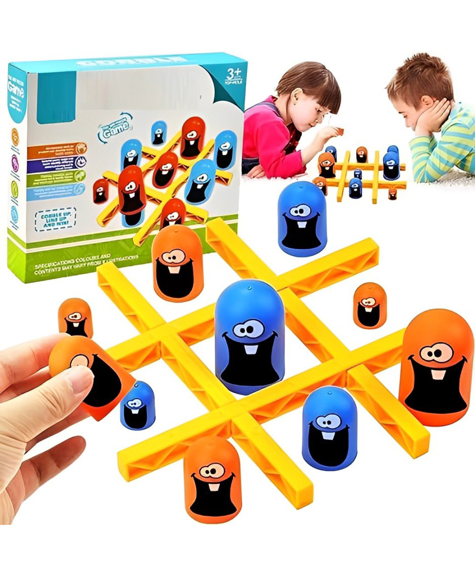 OPINA Tic Tac Toe Board Game, tic tacs goblet game, Learning Toys Brain Strategy Board Game For Kids & Adults - Multicolor-image-26