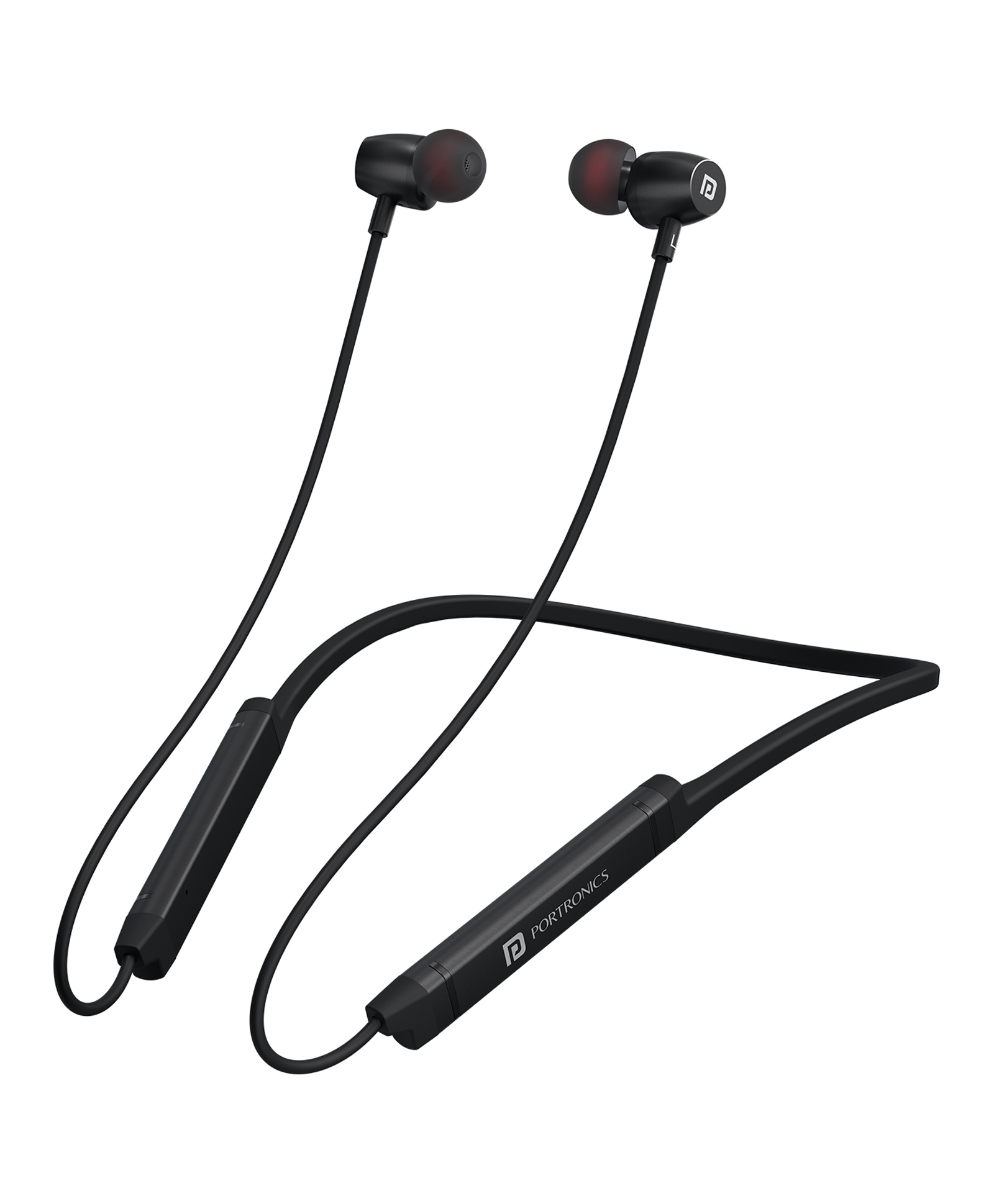 Portronics Harmonics Z9 Wireless Bluetooth in Ear Neckband with Mic, 40 Hours Playtime, Metallic Finish, BT5.3V, 10mm Dynamic Driver, Dual Pairing, Magnetic Buds, Type C Fast Charging(Black) POR-2543-image-33