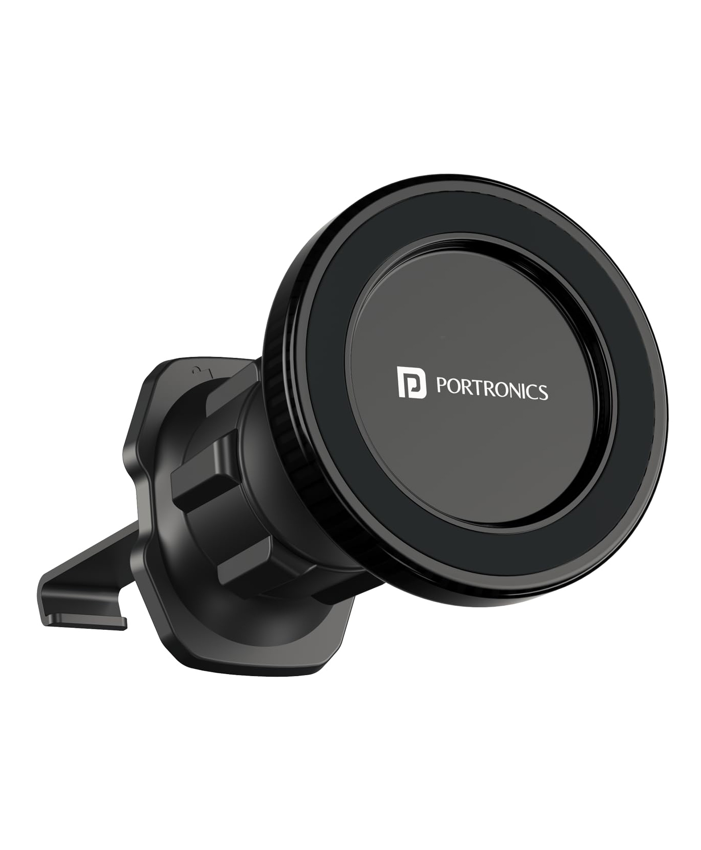 Portronics Mogun 4 Magnetic Car Phone Holder Stand with Strong Magnetic Grip, AC Vent Mount, 360 Degree Rotation, Single Hand Use, Shockproof Build, Mobile Stand for Car (Black) POR-2532-image-35