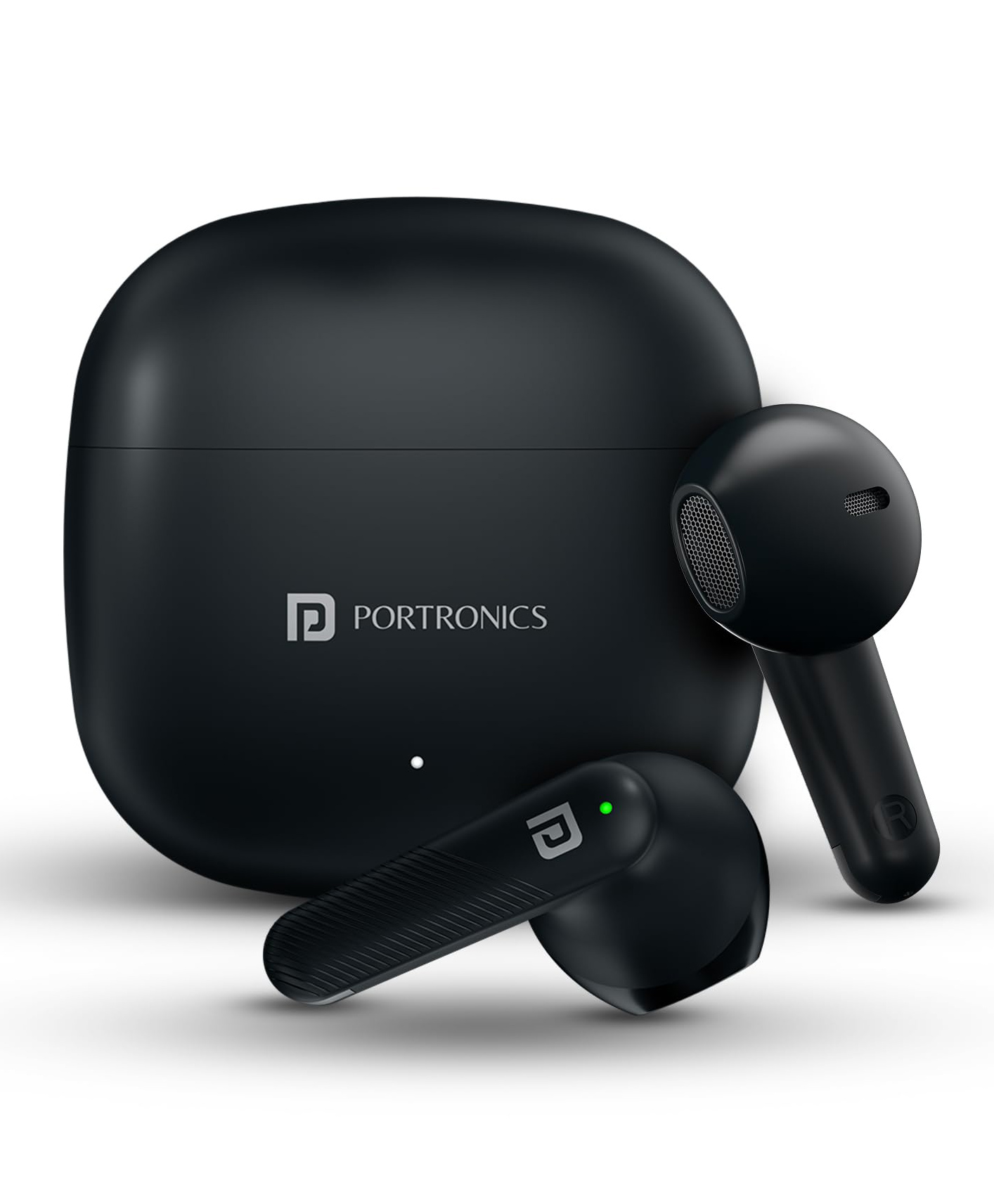 Portronics Harmonics Twins S18 in Ear TWS Earbuds with 30H Playtime, in Built HD Mic, Game/Music Mode, 13mm Dynamic Driver, Low Latency, Touch Control, Type C Fast Charging, Light Weight(Black) POR-2533-image-37