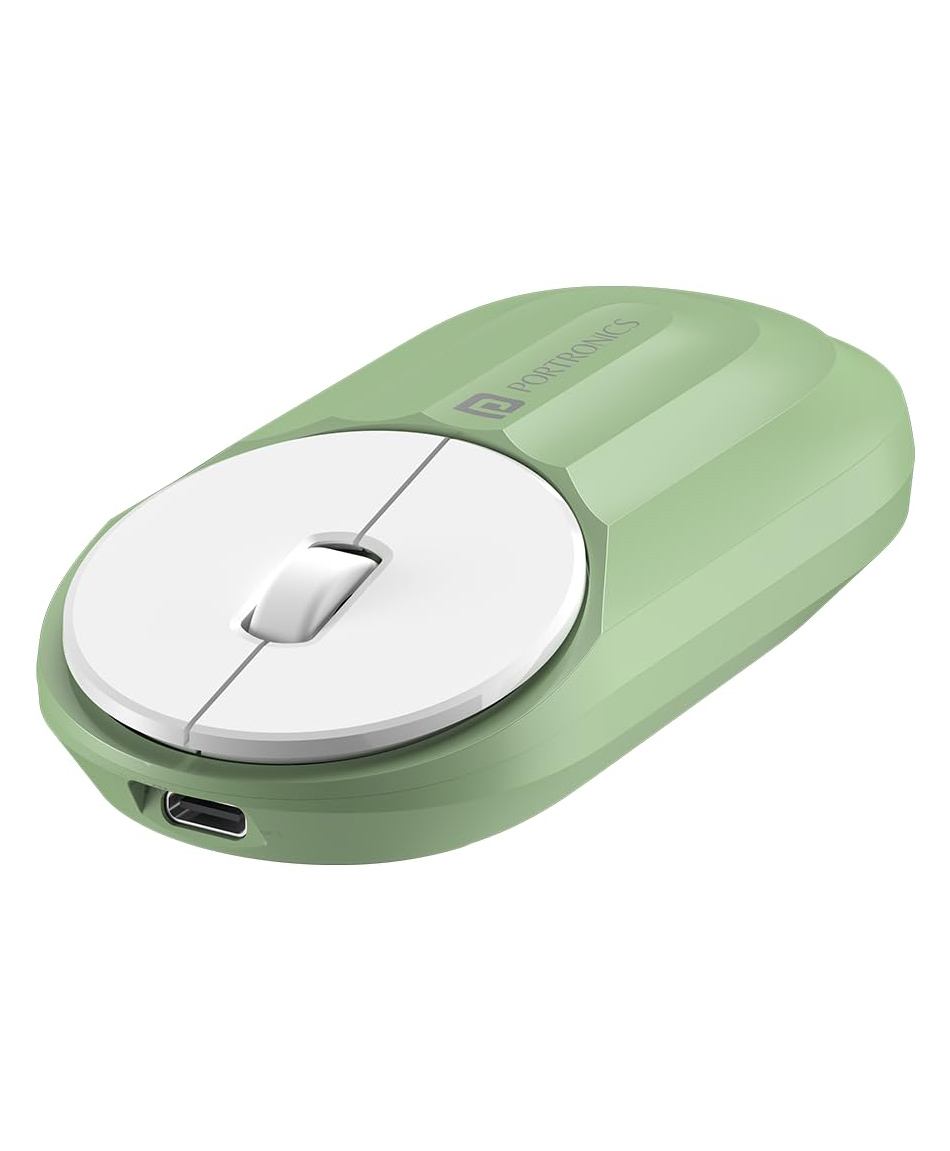 Portronics Toad 6 Bluetooth Wireless Mouse with 2.4 GHz USB Receiver, Multi-Device Pairing, Built in Battery, 1200 DPI Sensor(Green) POR-2486-image-40