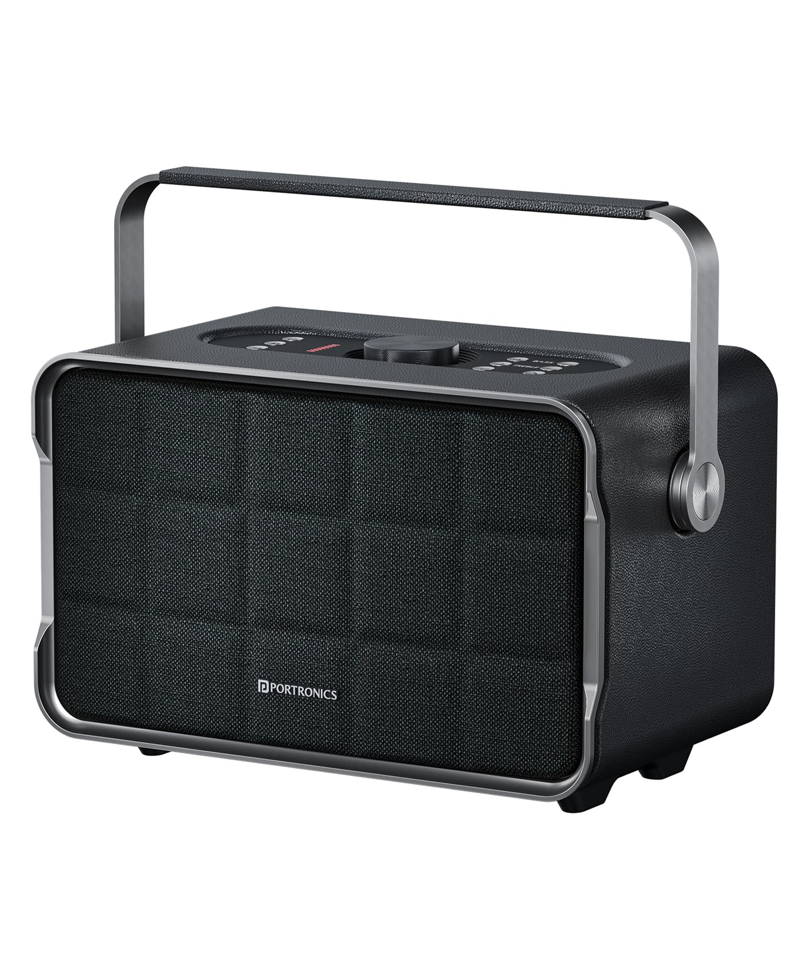 Portronics Harmony 80W Premium Portable HD Sound Speaker, Upto 6 Hours Playtime, 2.1 Channel, Bass Boost Technology, Bass/Treble Adjustment, Bluetooth Connectivity, Aux in, USB in, Bass Radiator POR-2337-image-7