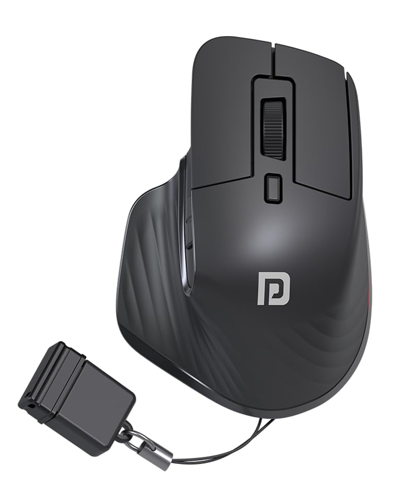 Portronics Toad Mino Wireless Mouse, Bluetooth & 2.4 GHz Wireless Connectivity, Rechargeable, Multi-Device Pairing, Ergonomic Design(Black) POR-2567-image-30