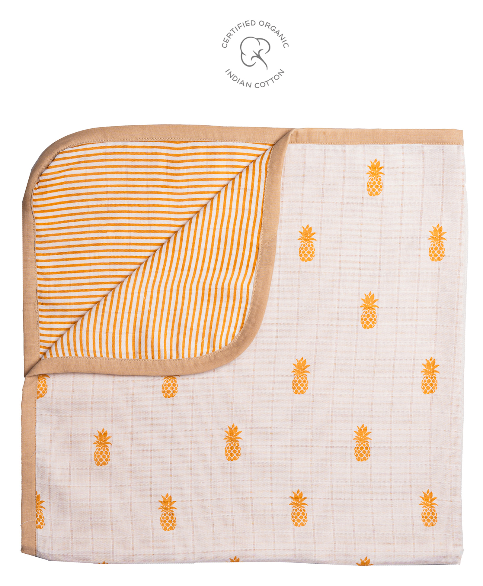 Masilo Organic Muslin Blanket Pineapple Bliss-image-36