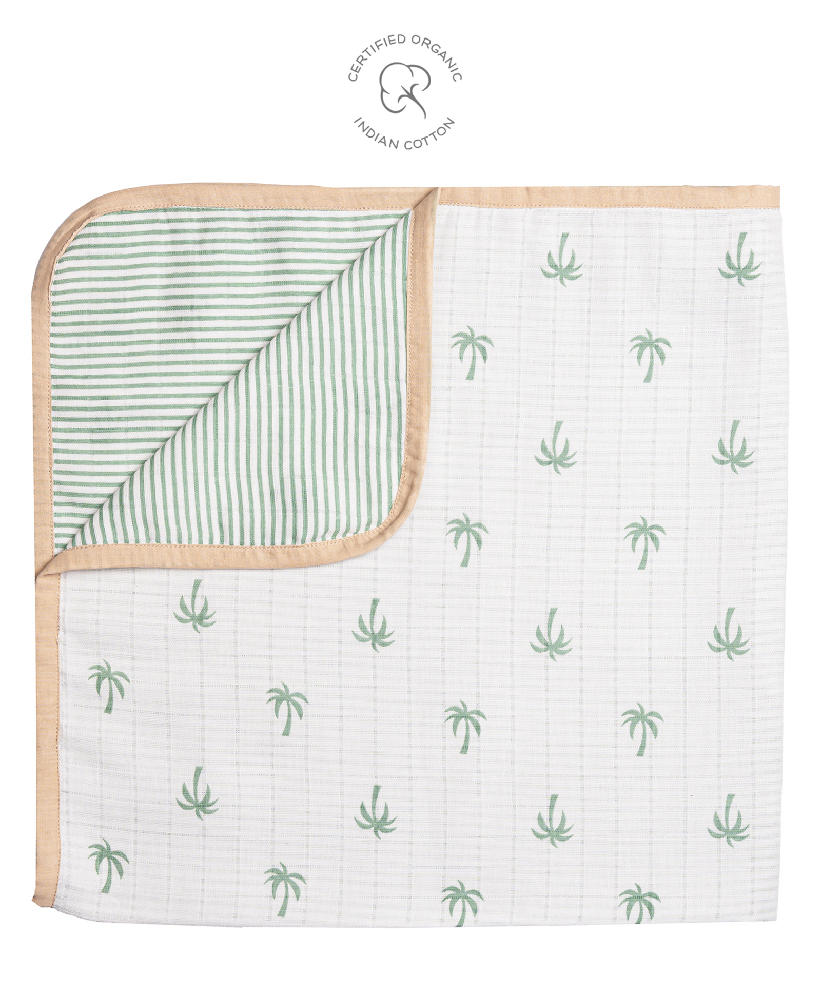 Masilo Organic Muslin Blanket Palm Paradise-image-37