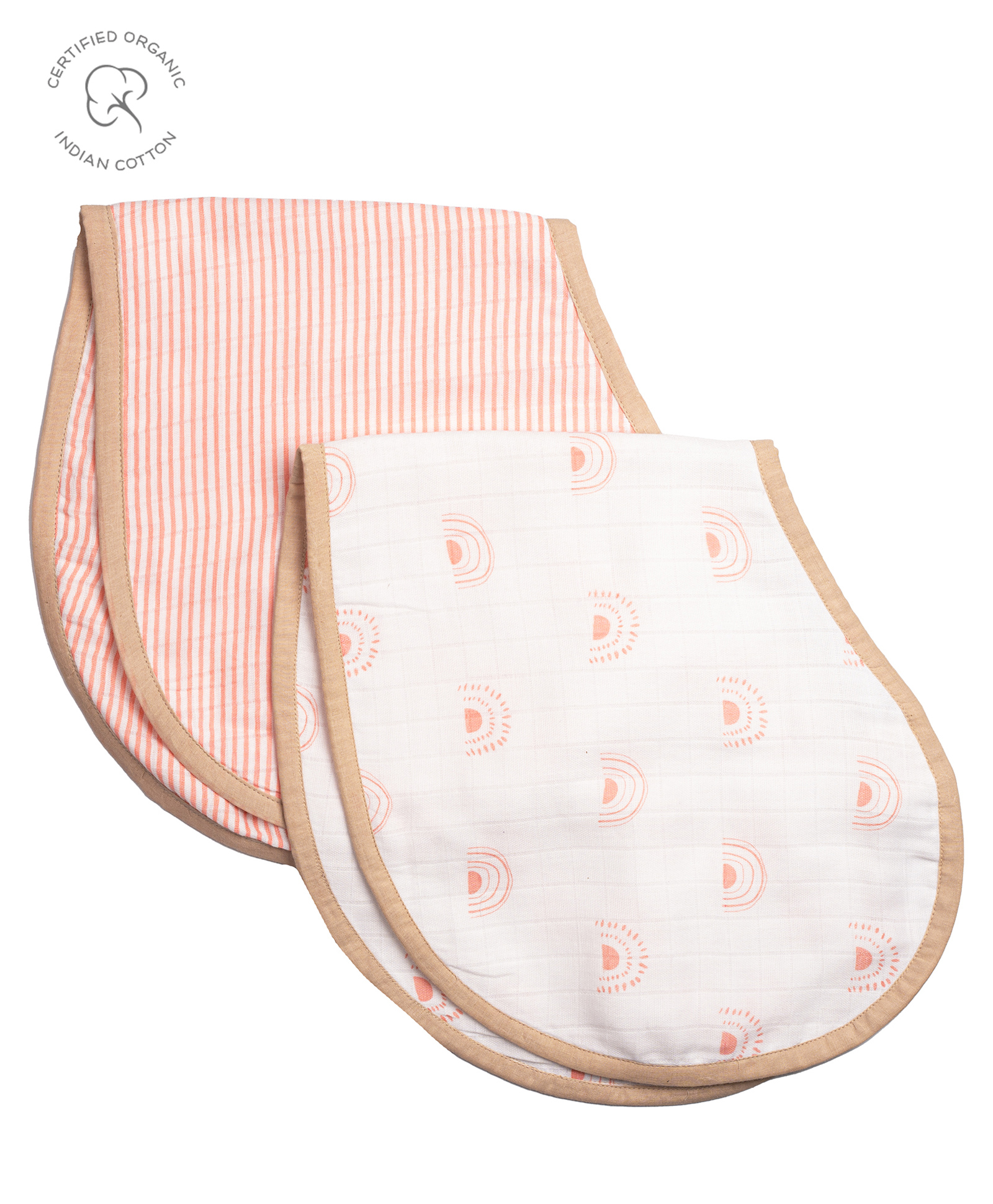 Masilo Organic Muslin Burp Cloth & Bib Pack of 2 Rainbow-image-27