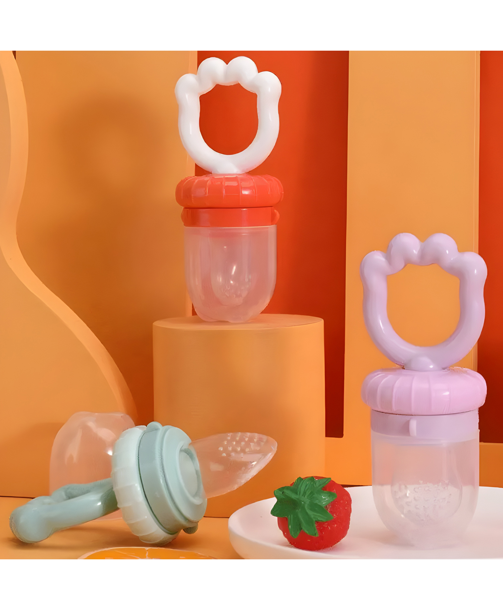 COZY VIBES BPA Free Baby Pacifier Feeder For Fruits Food Nippler Feeder Baby Fresh Fruit Feeder Pacifier-PACK OF 1-COLOR MAY VARY-image-8