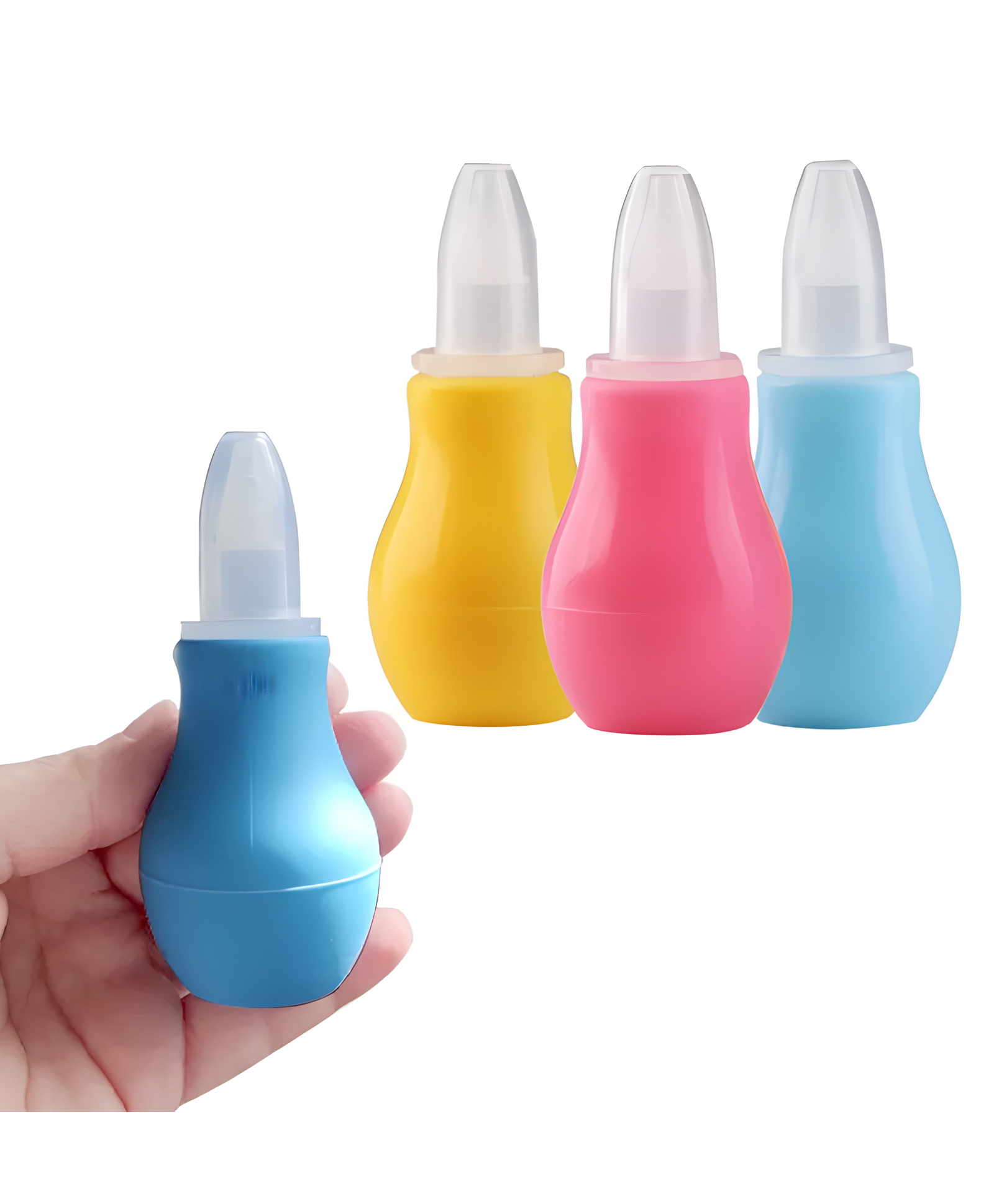 Cozy Vibes New Born Silicone Baby Safety Nose Cleaner Vacuum Suction Children Nasal Aspirator-Pack of 1-Color May Vary-picture-21