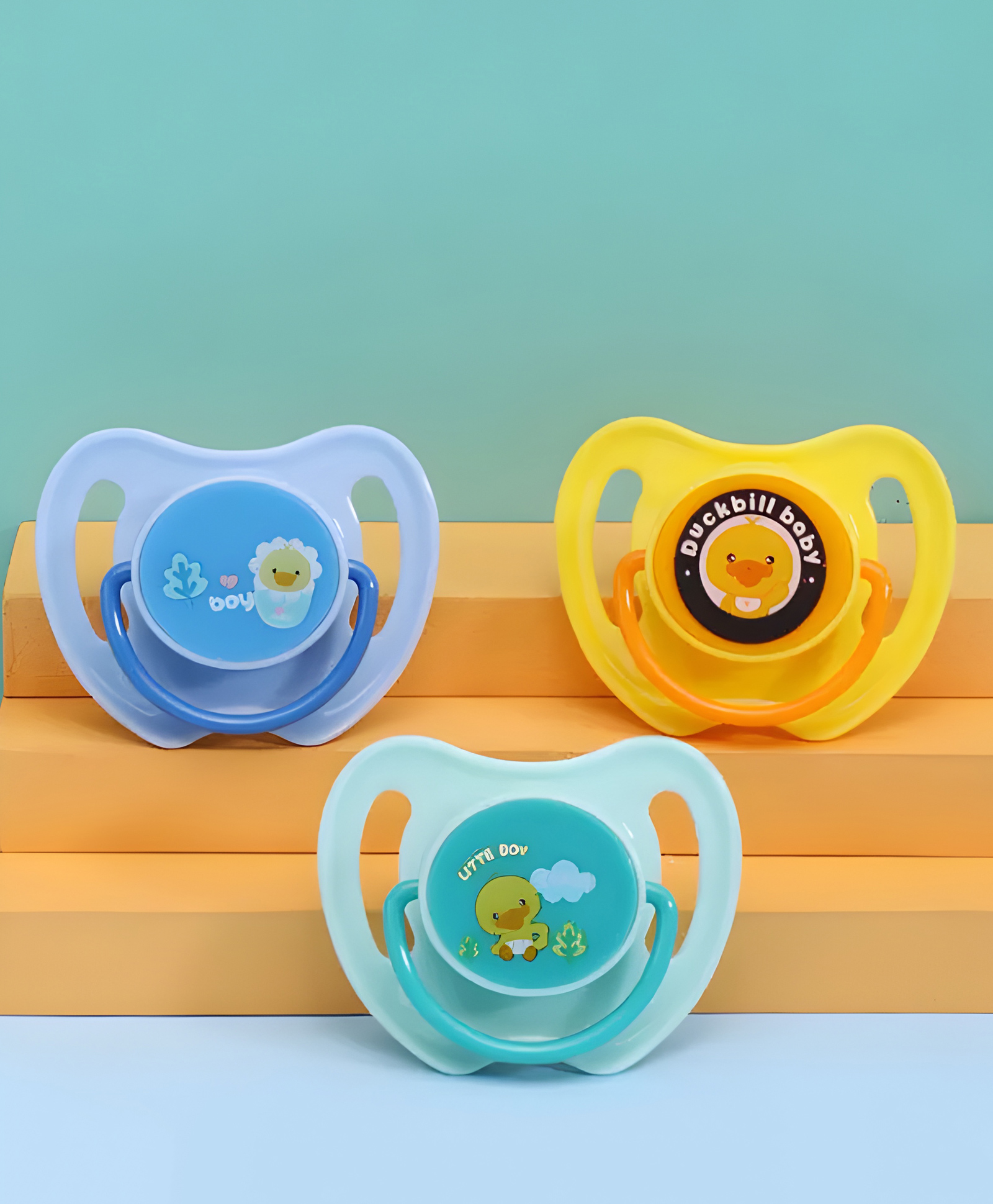 Cozy Vibes Baby Print Pacifier Cartoon Print Silicone Sleeping Pacifier Newborn Baby Pacifier--Pack of 1-Color May Vary-image-32