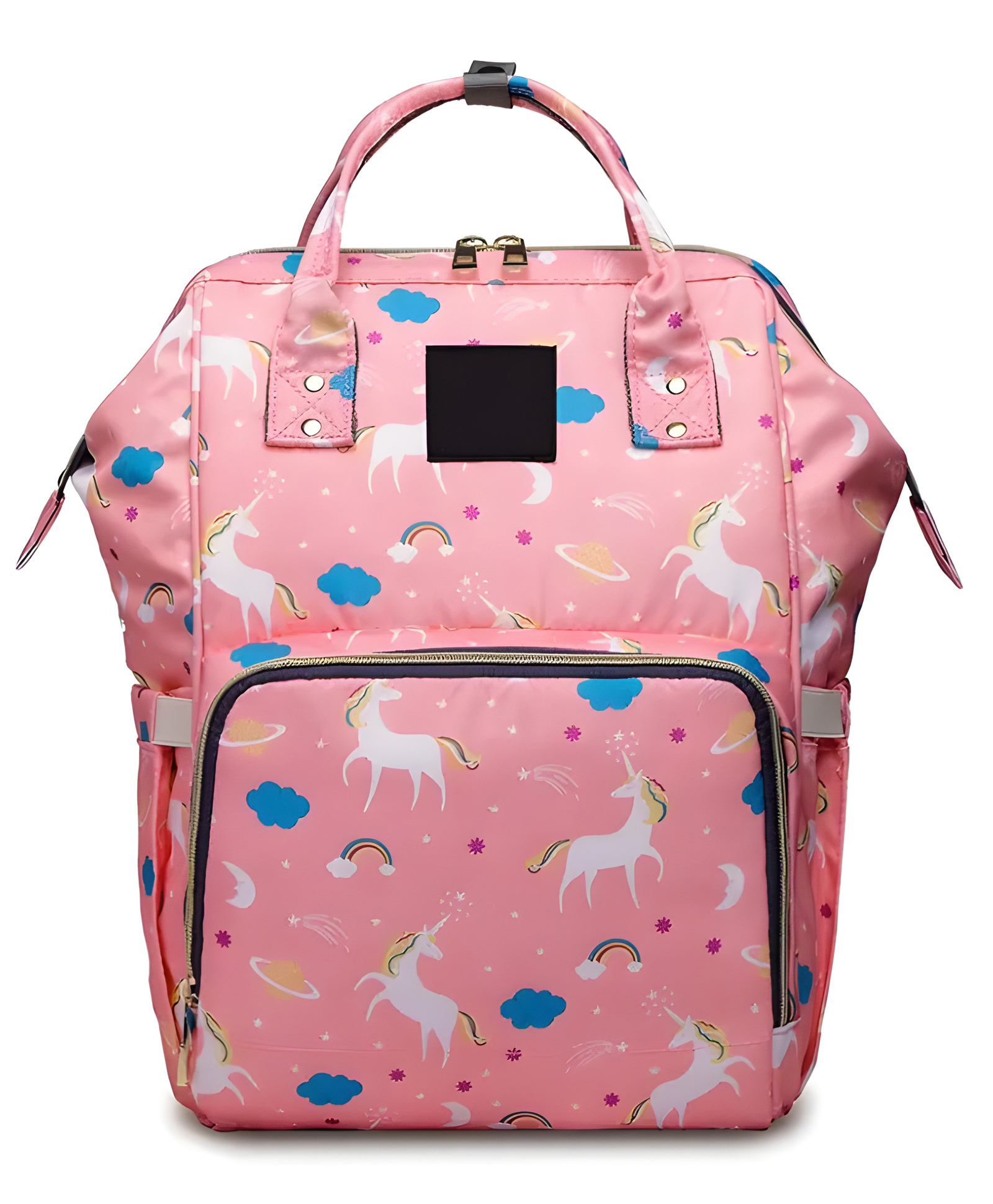 COZY VIBES Multifunctional Travel Pink Unicorn Baby Cute Large Capacity Packaging Baby Diaper Bagpack-PACK OF 1-COLOR MAY VARY-picture-13