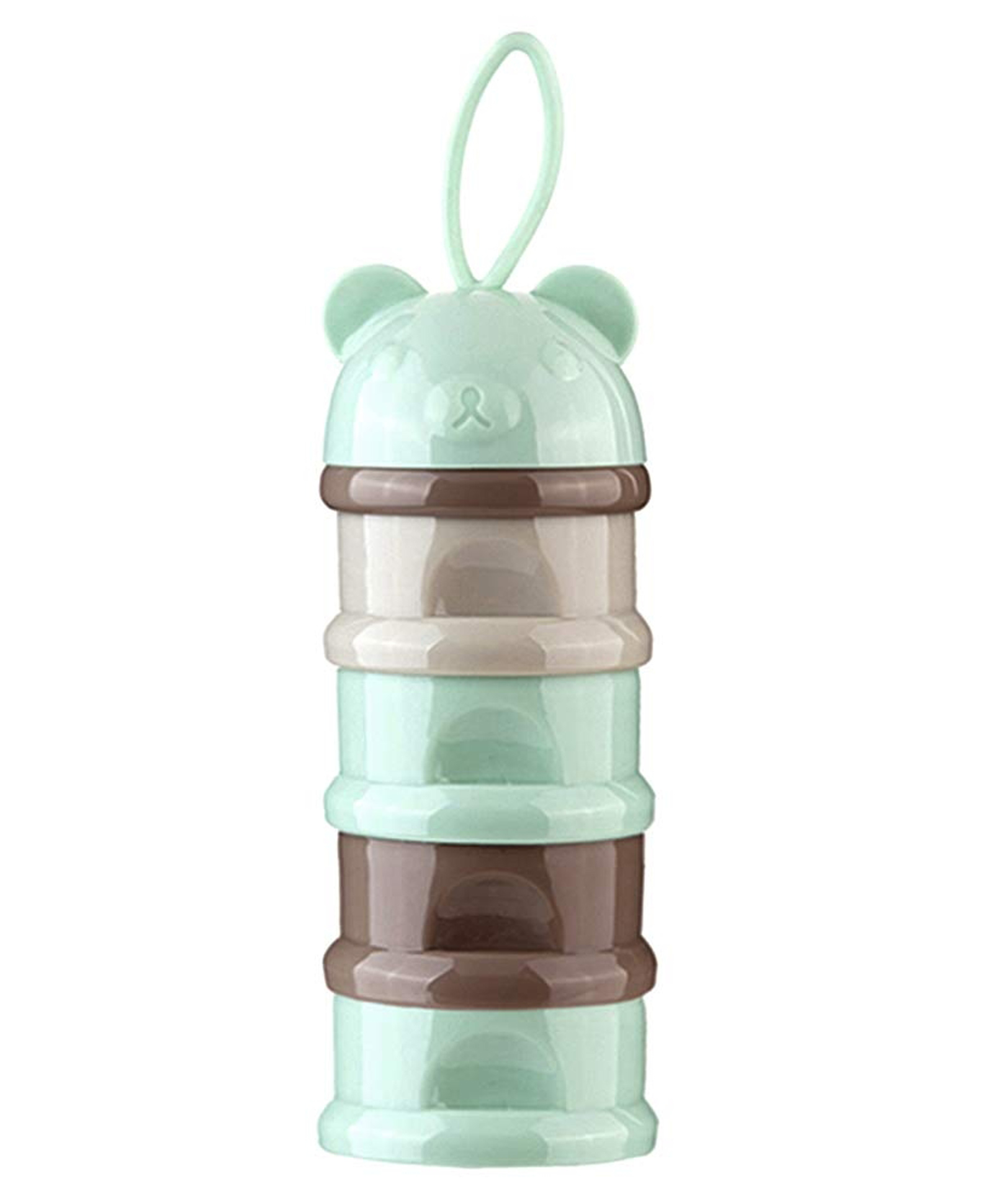 Cozy Vibes 4 Layers Portable Toddler Kids Snacks Container Milk Powder Dispenser Portable-Pack of 1 -Color May Vary-image-1