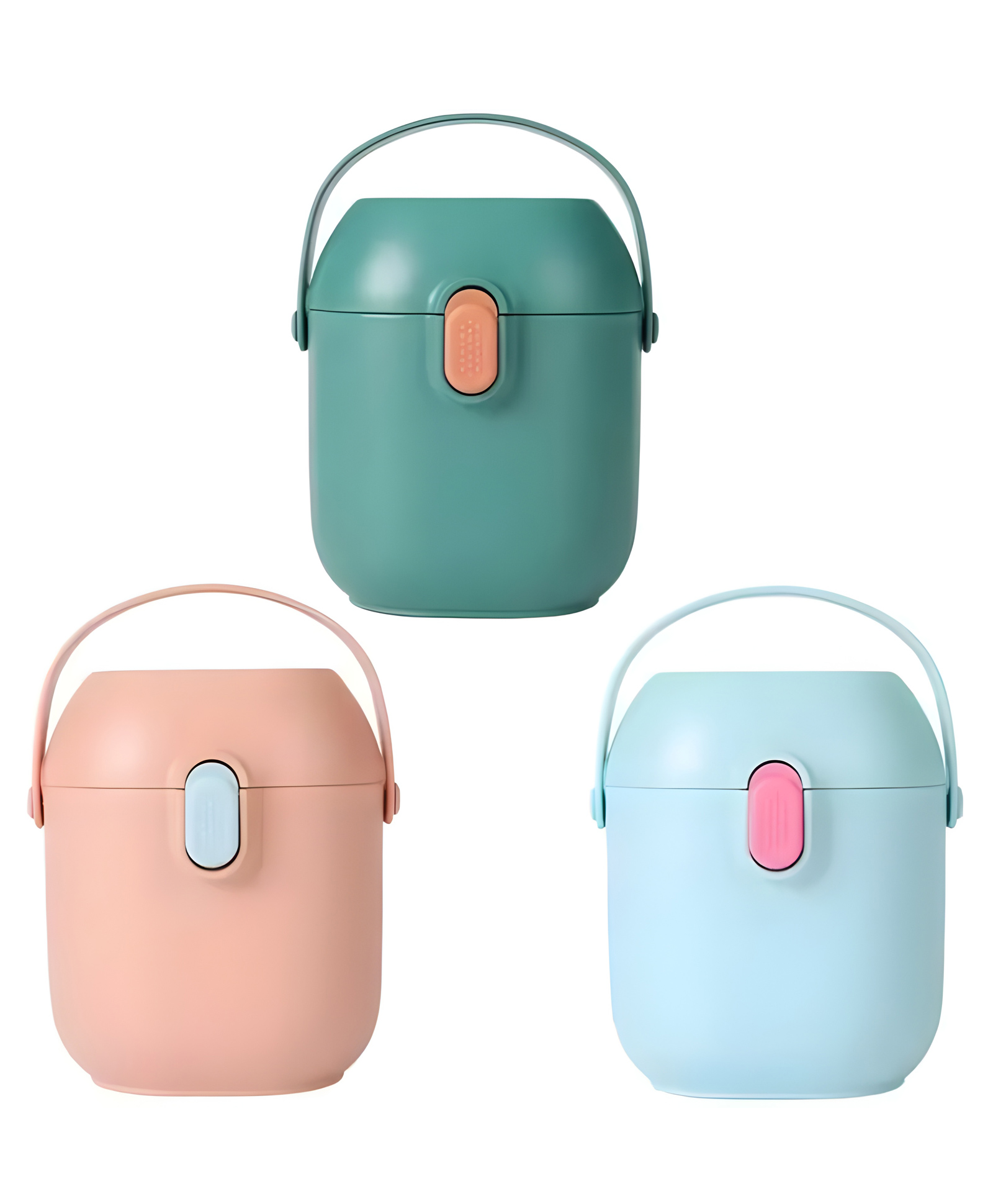 COZY VIBES Portable Formula Dispenser Container with Scoop and Carry Handle for Travel Outdoor Activities for Baby Infant-PACK OF 1-COLOR MAY VARY-image-46