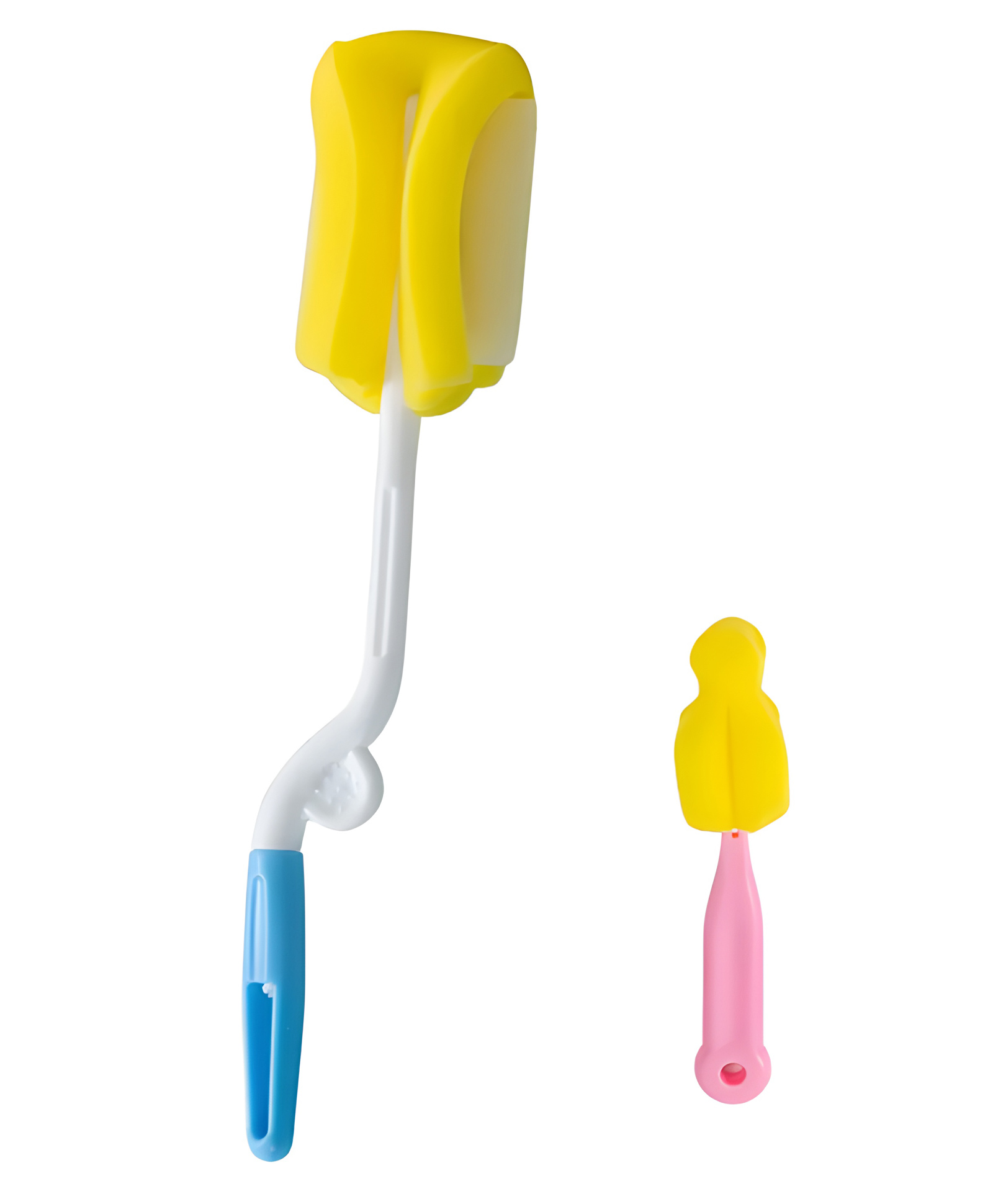 COZY VIBES Sponge Brush Cleaning The Cup Brush For Baby Bottles Cleaning Tools Baby's Bottle Brush-PACK OF 1-COLOR MAY VARY-image-40