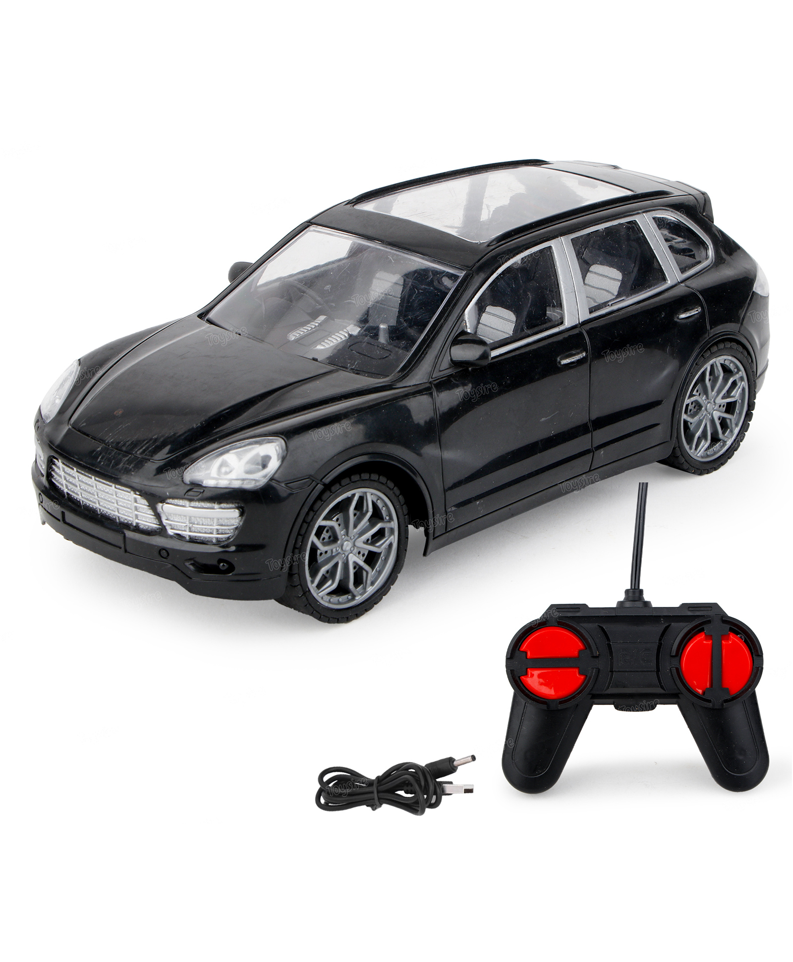 fiddlerz Toysire Remote Controlled Racing Car for Kids with Light High Speed Toy Vehicle Motor RC Chargeable Remote Control Cars for Boys and Girls(Black)-picture-16