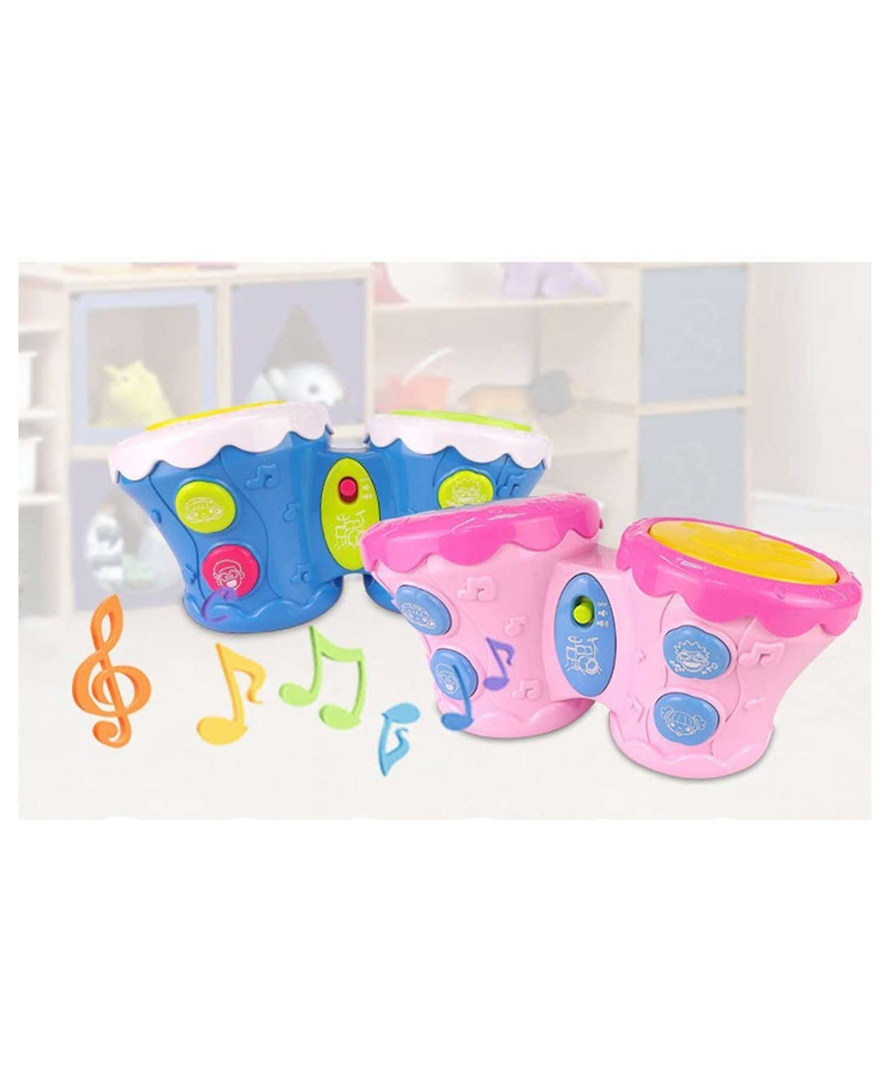Sanjary African Drum Kids Musical Instrument Fun Toy for Kids Color Design May Vary-picture-48