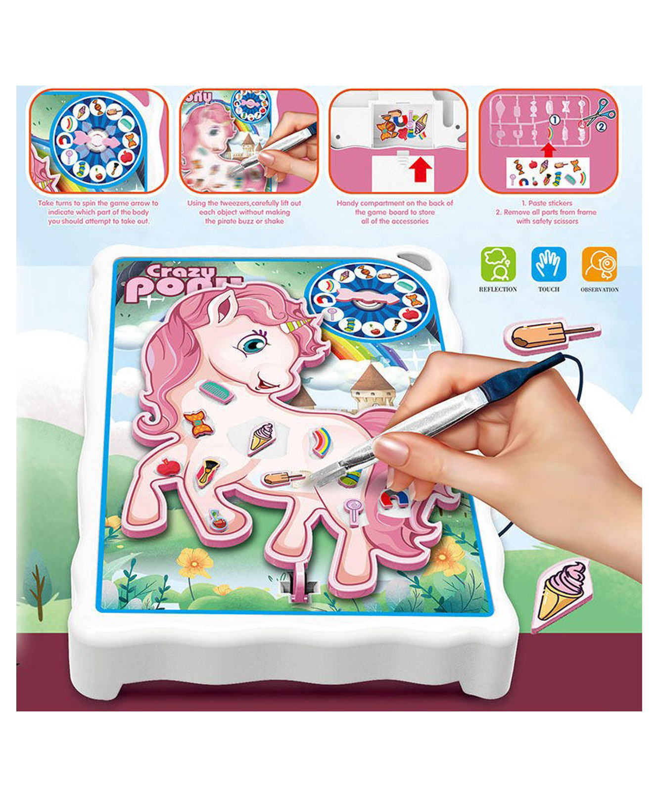 Sanjary SICK UNICORN ELECTRONIC OPERATION DOCTOR CRAZY UNICORN GAME FOR KIDS color design may vary-picture-18
