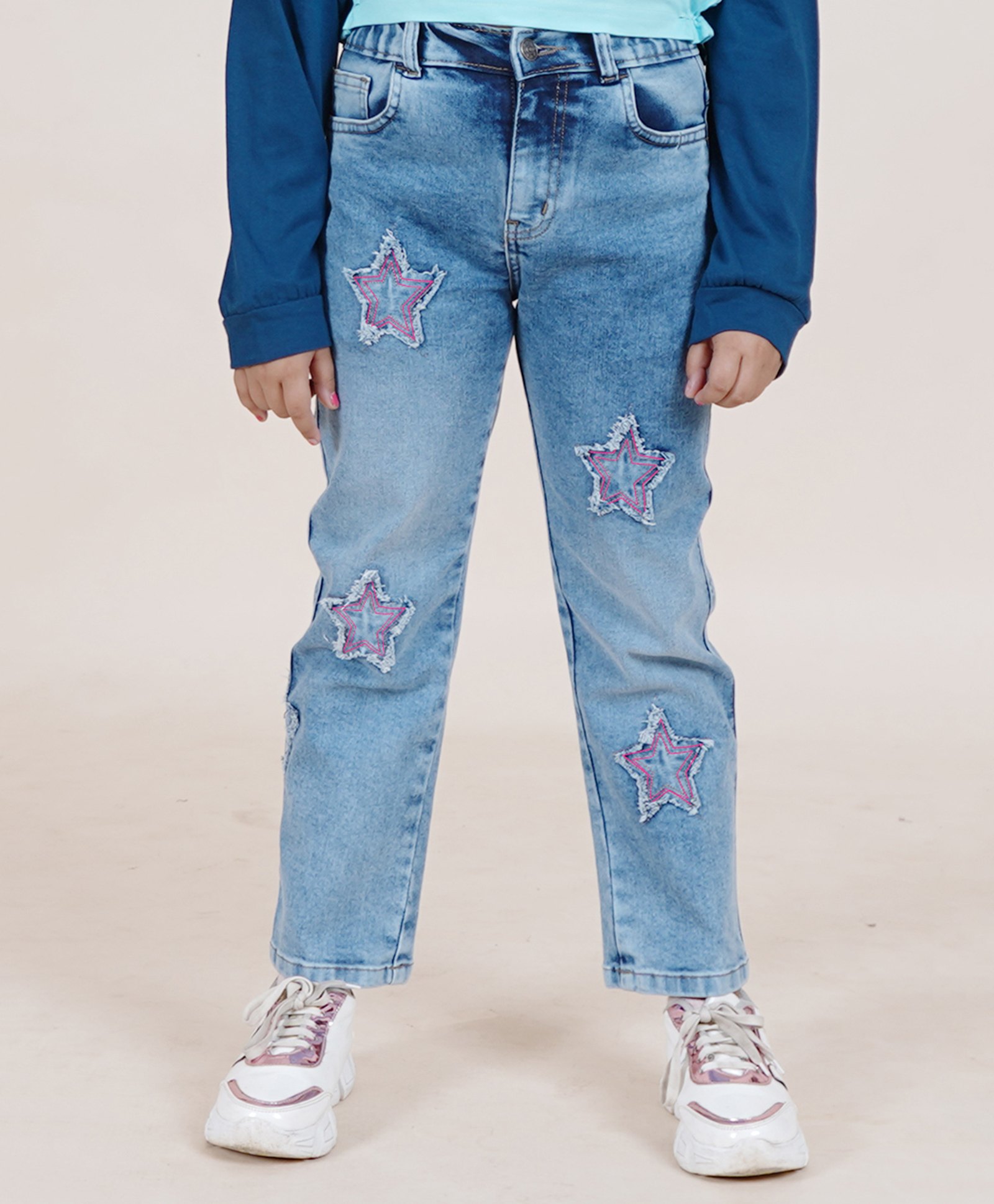 Kiddopanti Denim Solid Jeans - Blue-picture-31