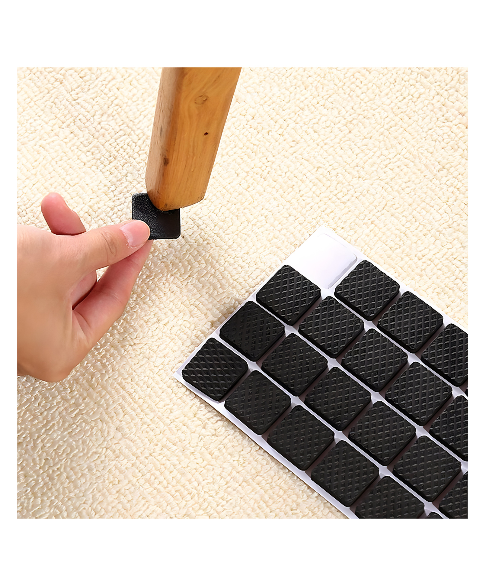 COZY VIBES 16pcs Self Adhesive Rubber Pads for Furniture Floor Scratch Protection for Sofa, Chair, Table Balance Pad Noise Insulation Pad Floor Bumper-PACK OF 1-COLOR MAY VARY-picture-27